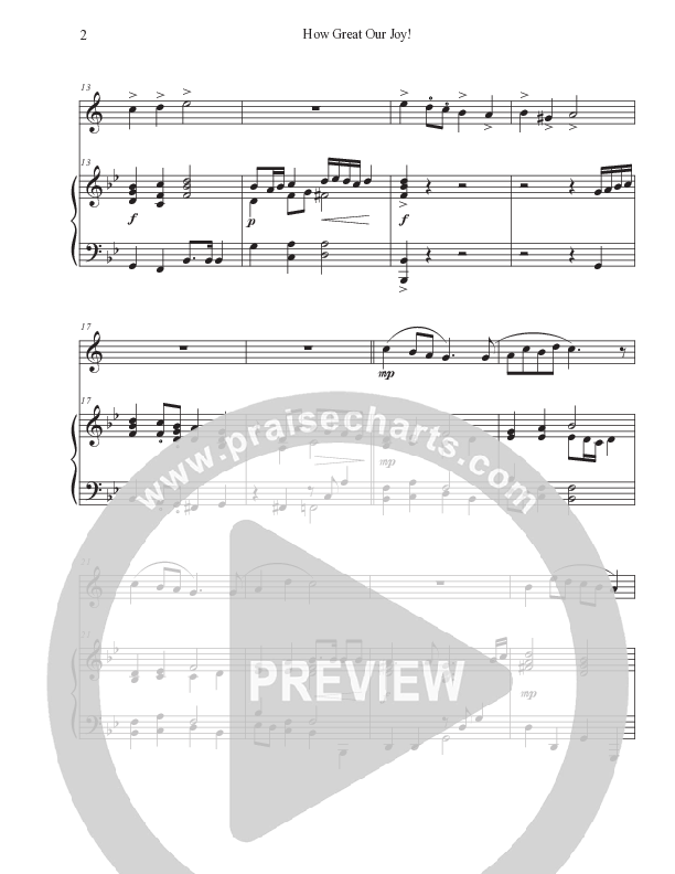 How Great Our Joy (Instrumental) Piano/Trumpet (Foster Music Group / Arr. Marty Parks)