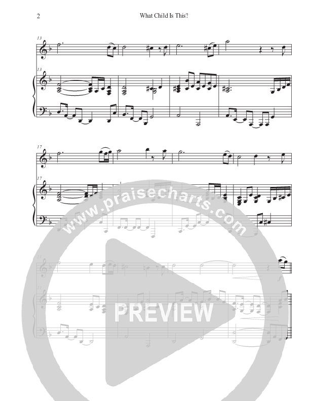 What Child Is This (Instrumental) Piano/Violin (Foster Music Group / Arr. Marty Parks)