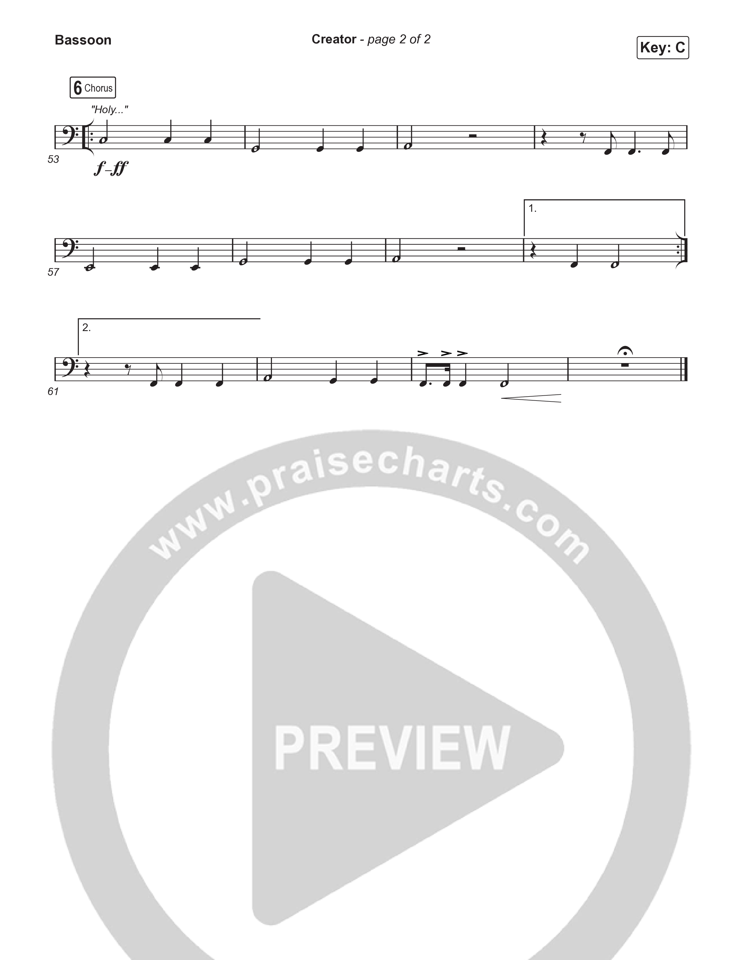 Creator (Worship Choir/SAB) Bassoon (Phil Wickham)