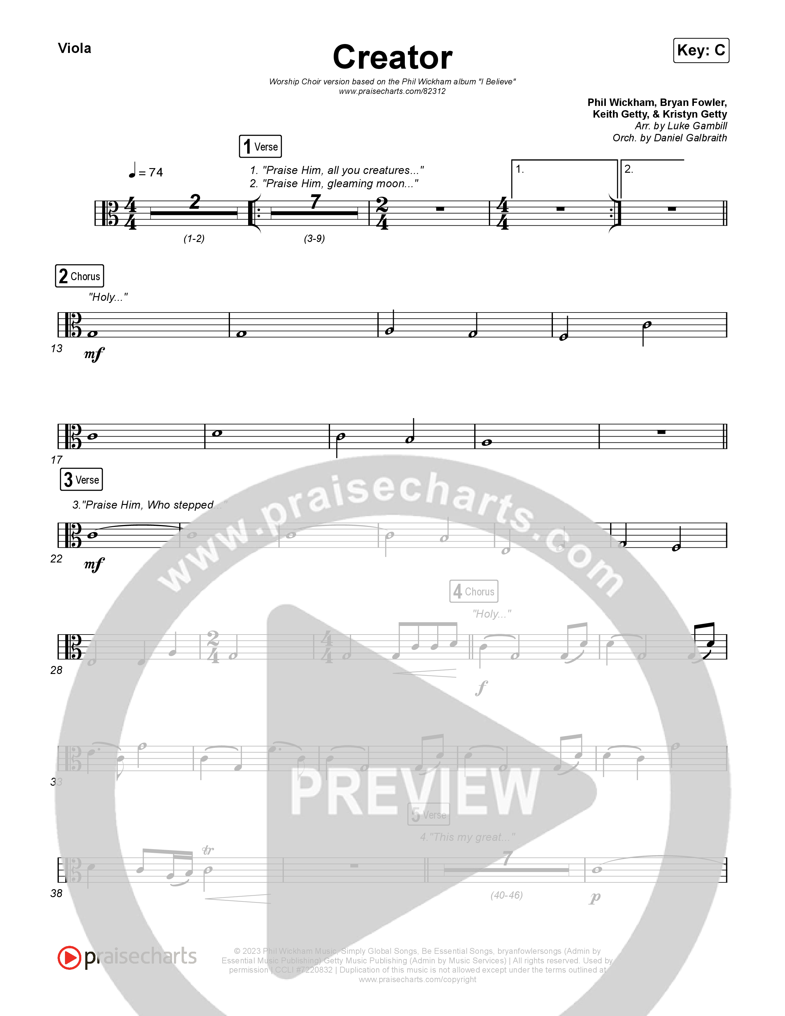 Creator (Worship Choir/SAB) Sheet Music PDF (Phil Wickham) PraiseCharts