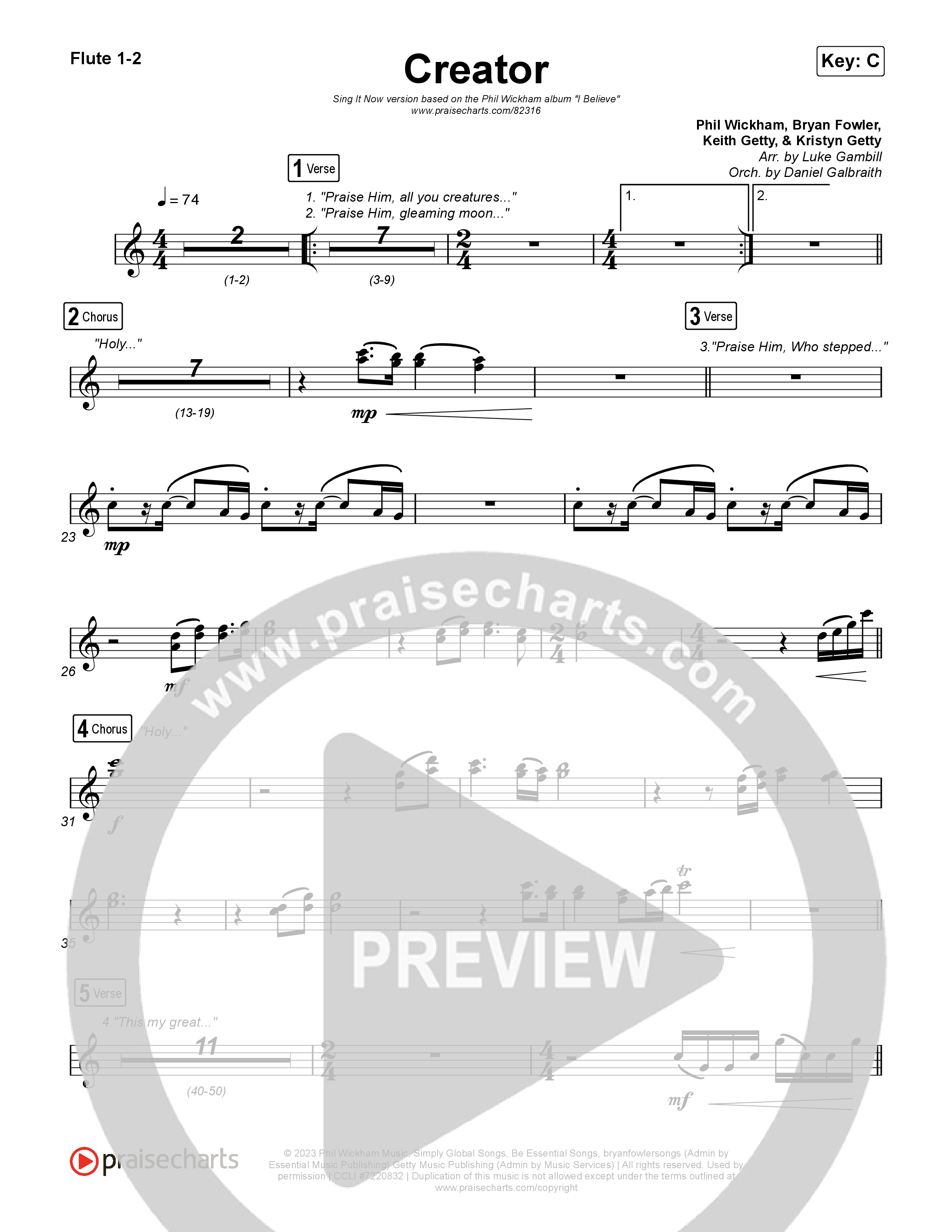 Creator (Sing It Now) Wind Pack (Phil Wickham)