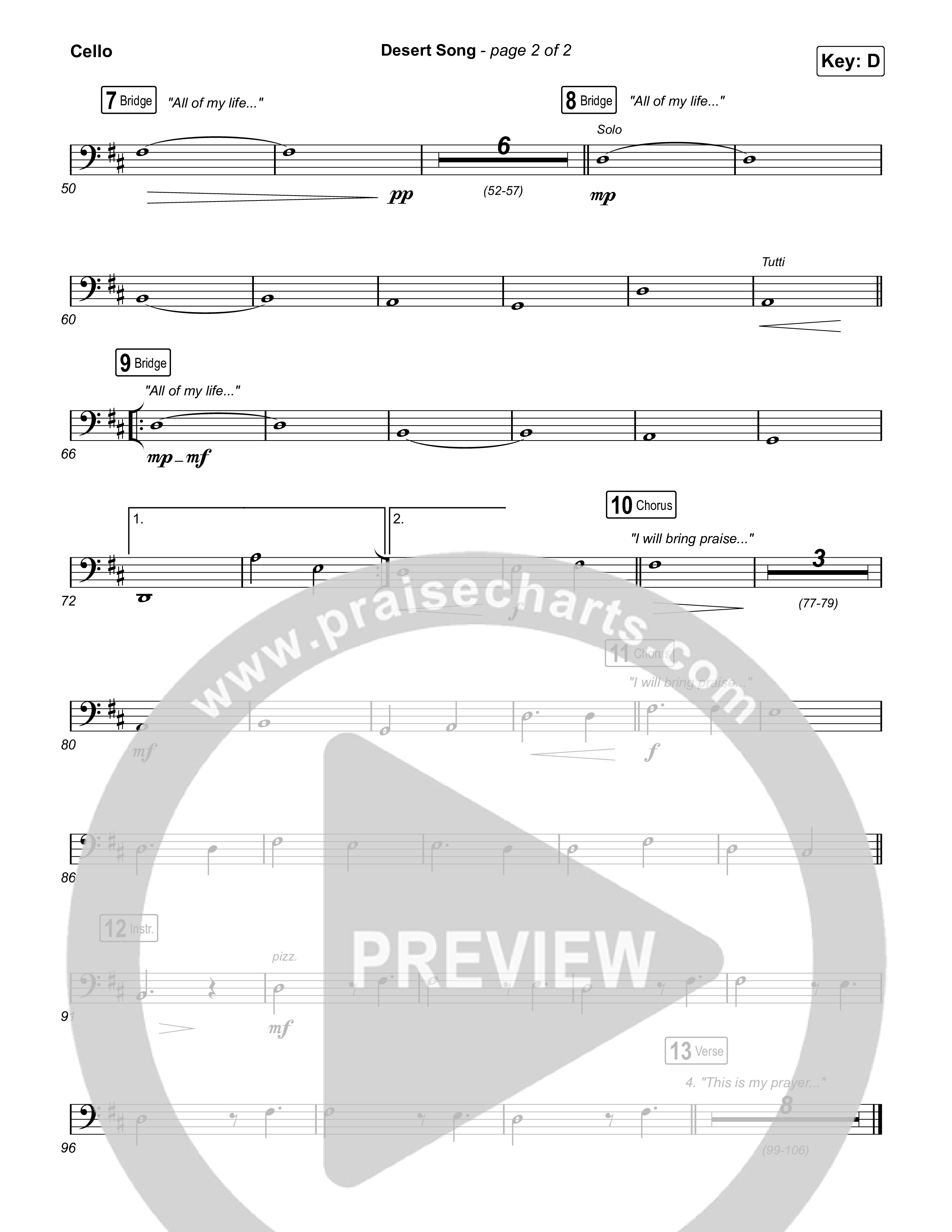 Desert Song Cello (Brooke Ligertwood)