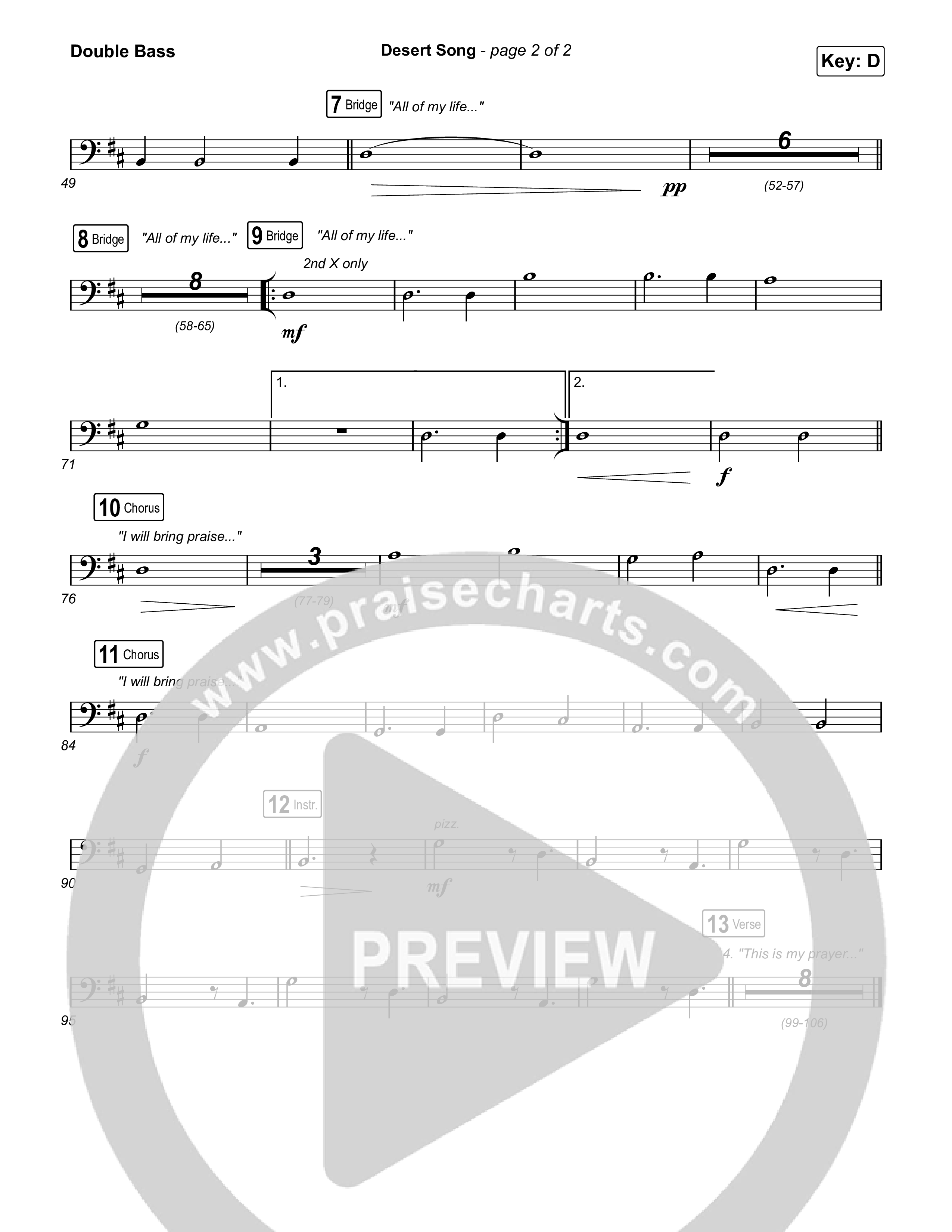 Desert Song String Bass (Brooke Ligertwood)