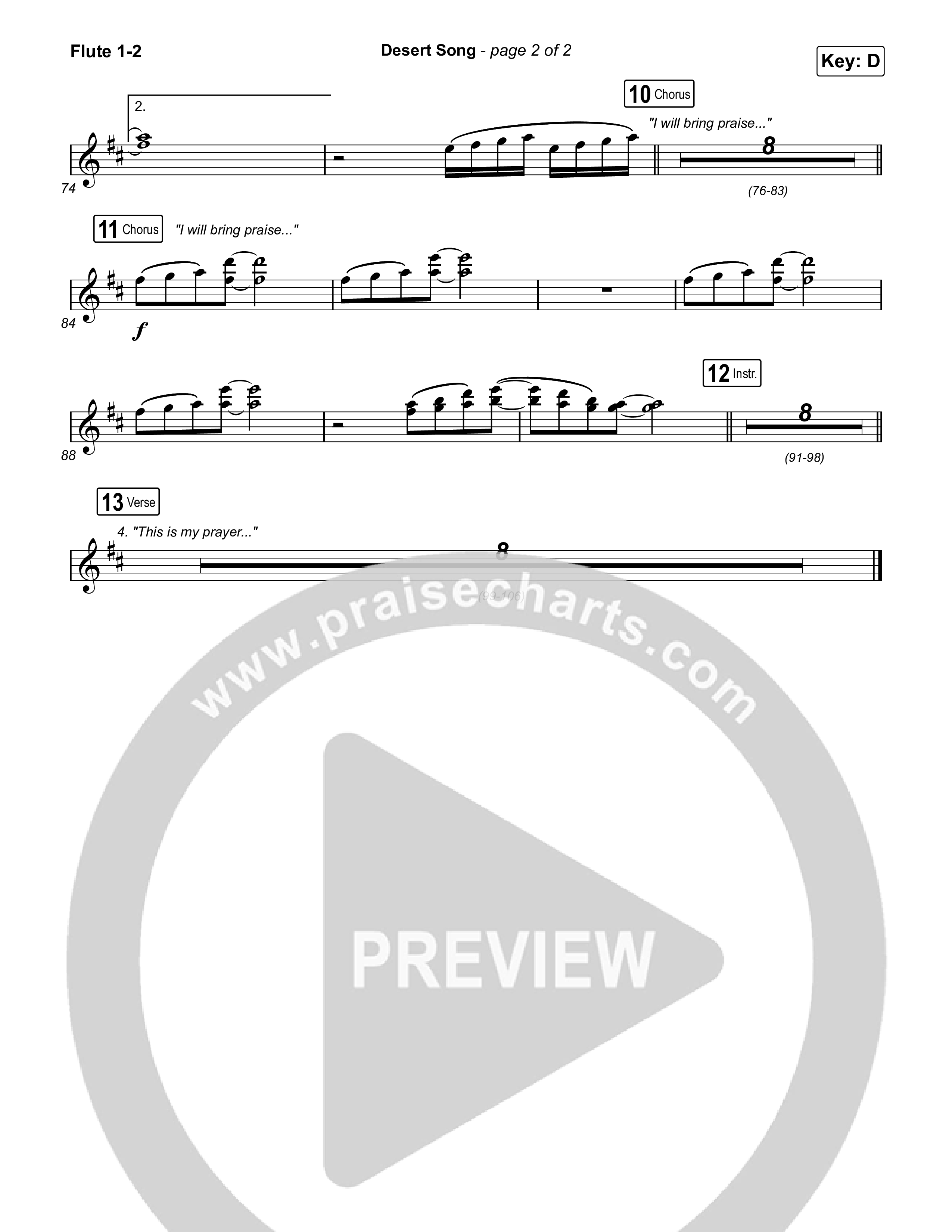 Desert Song Flute 1,2 (Brooke Ligertwood)