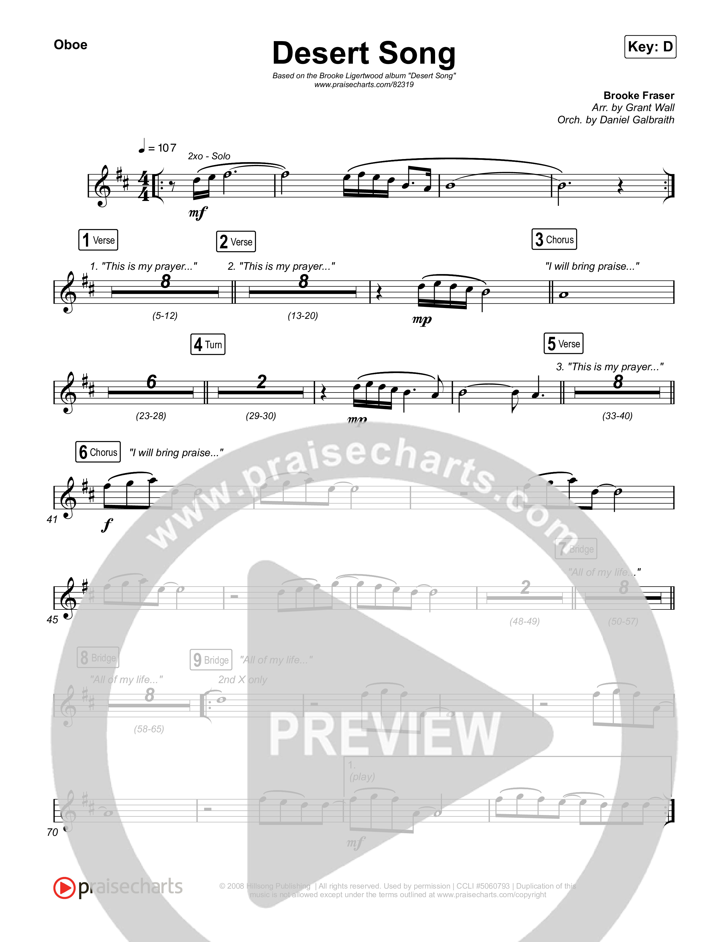 Desert Song Oboe (Brooke Ligertwood)