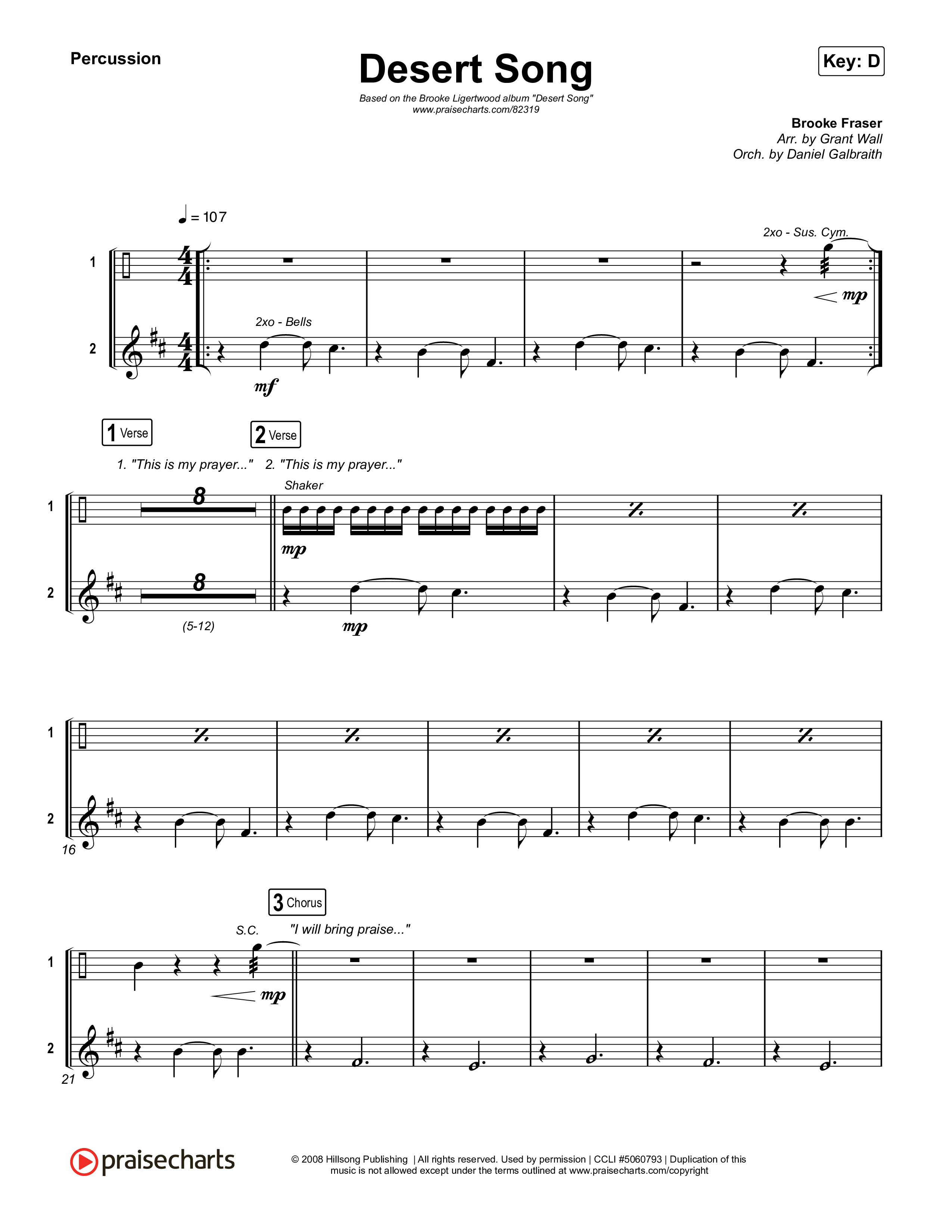 Desert Song Percussion (Brooke Ligertwood)