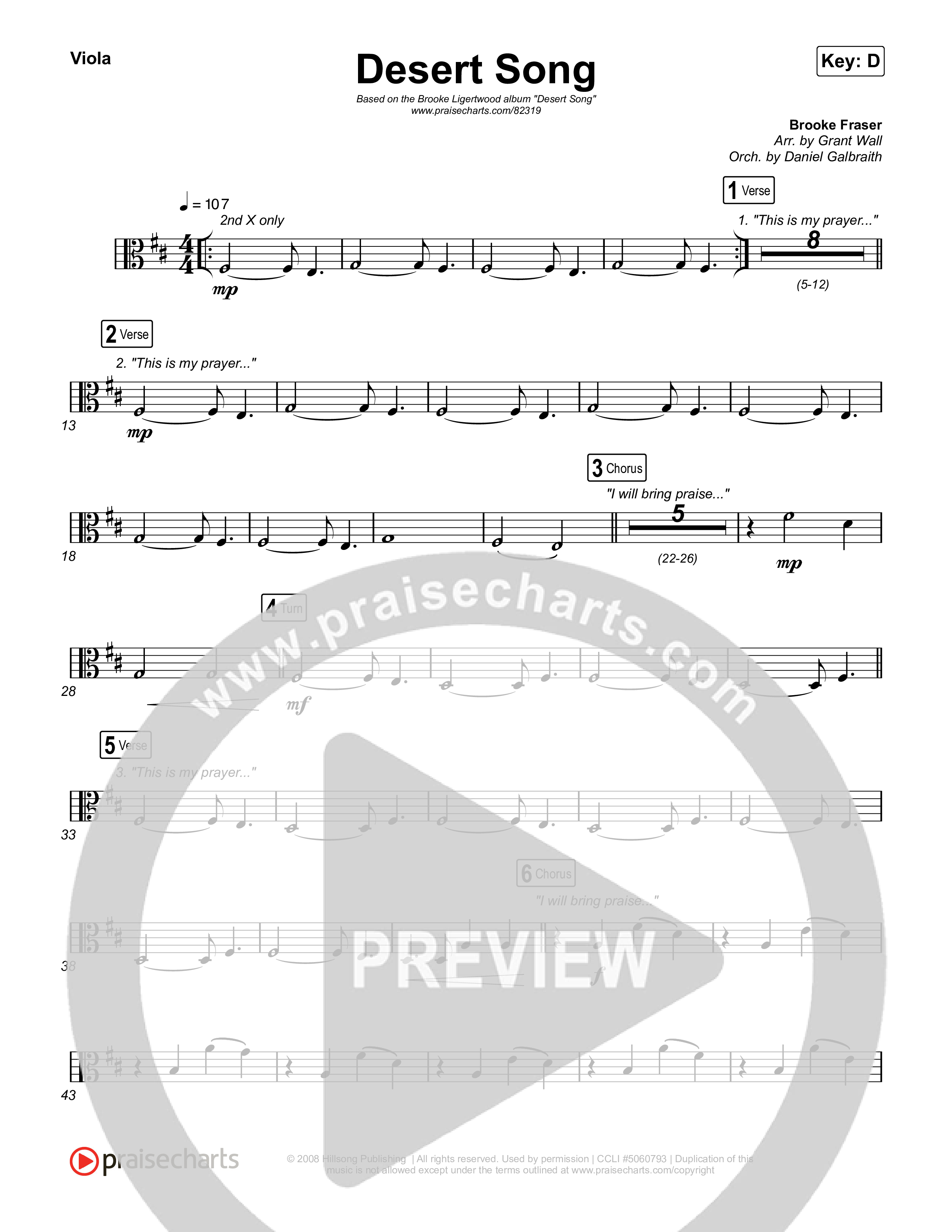 Desert Song Viola (Brooke Ligertwood)