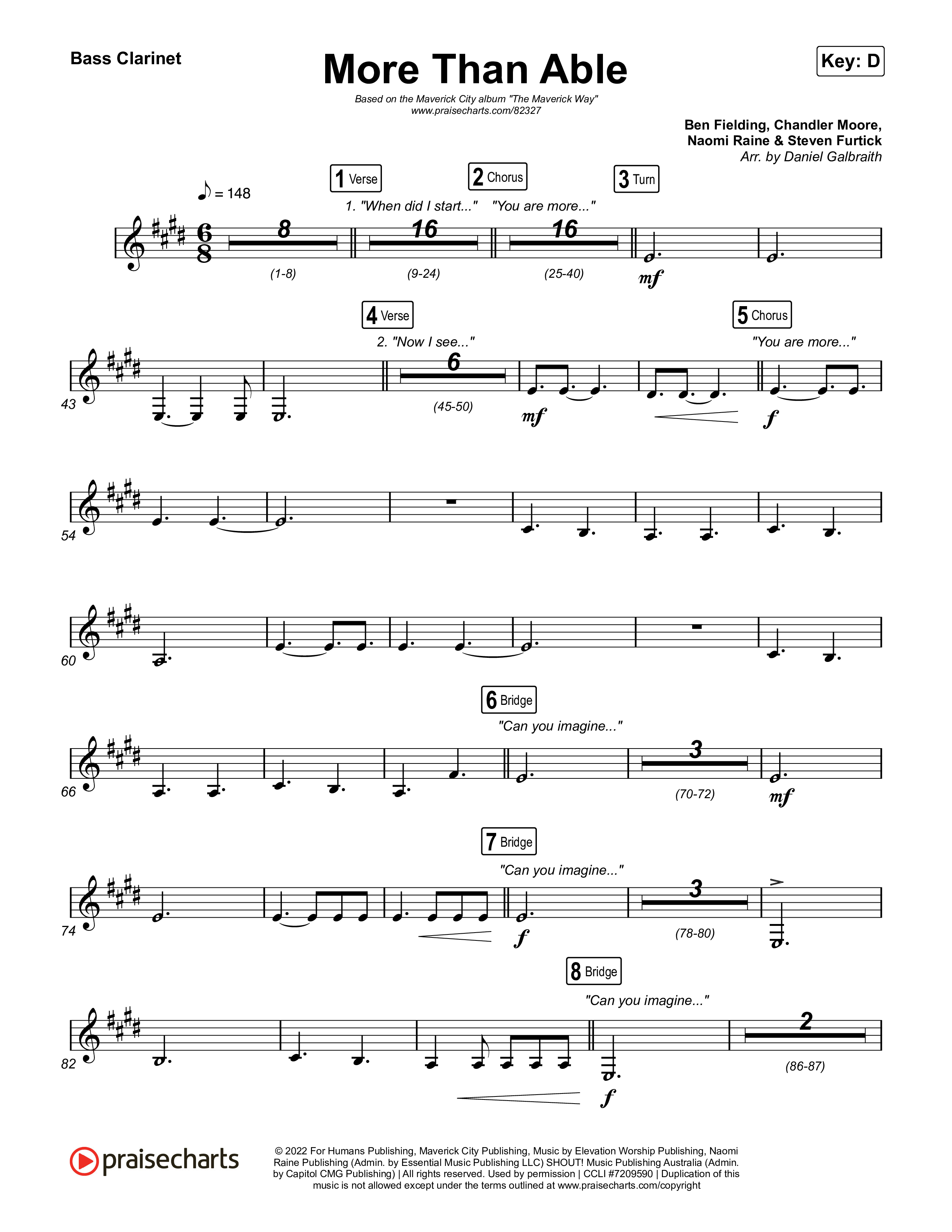 More Than Able Bass Clarinet (Maverick City Music / Tasha Cobbs Leonard)