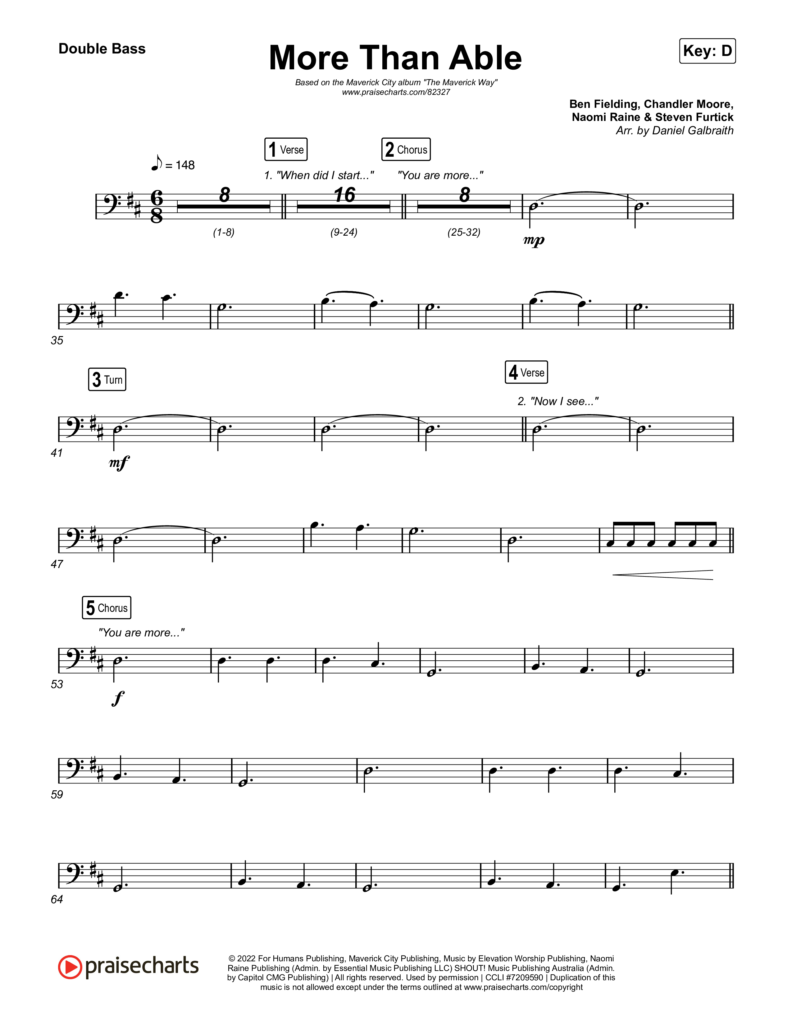 More Than Able String Bass (Maverick City Music / Tasha Cobbs Leonard)