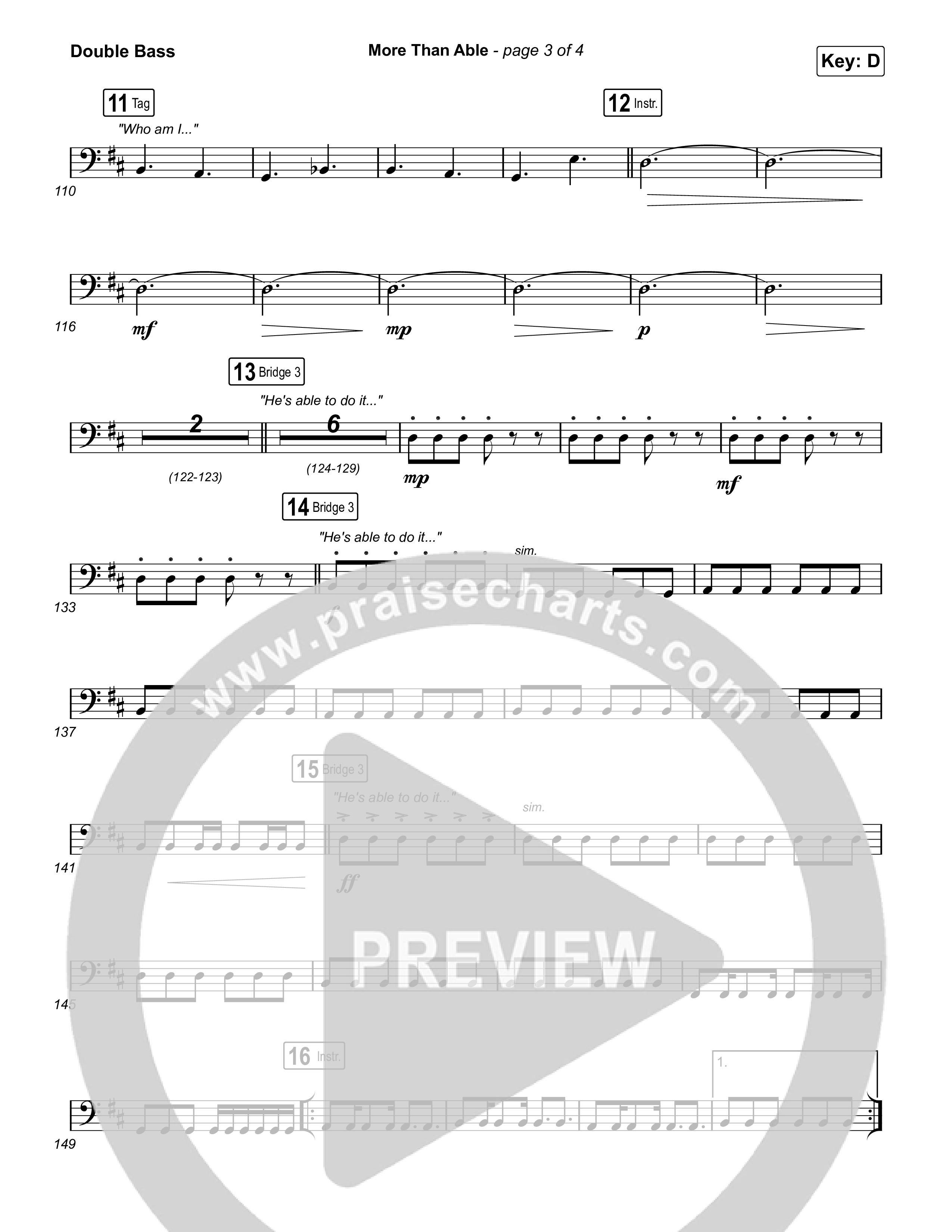 More Than Able String Bass (Maverick City Music / Tasha Cobbs Leonard)