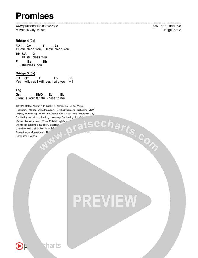 Promises Chords & Lyrics (Maverick City Music)