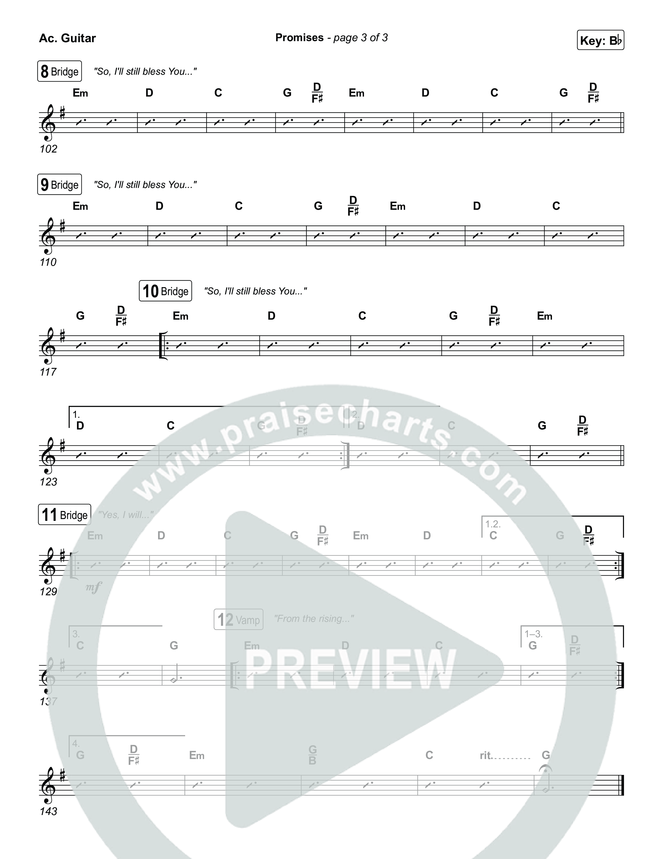 Promises Acoustic Guitar (Maverick City Music)