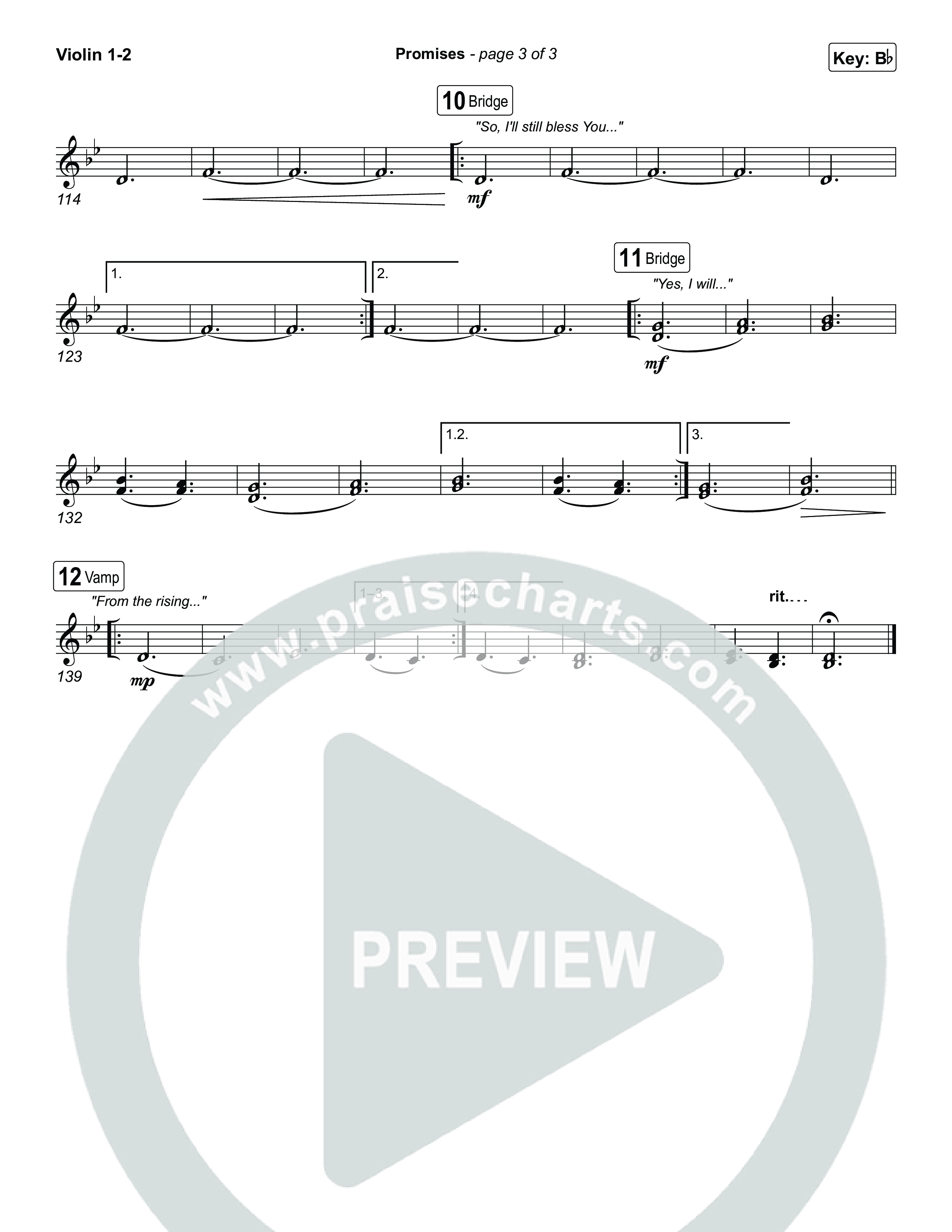 Promises Violin 1,2 (Maverick City Music)