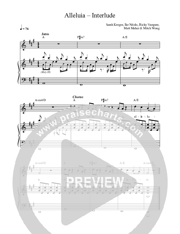 Alleluia Rhythm/Vocal (Village Lights / Ike Ndolo)