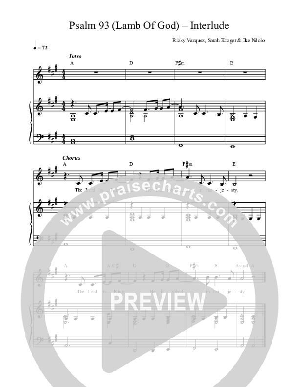 Psalm 93 (Lamb Of God) - Interlude Rhythm/Vocal (Village Lights / Sarah Kroger)