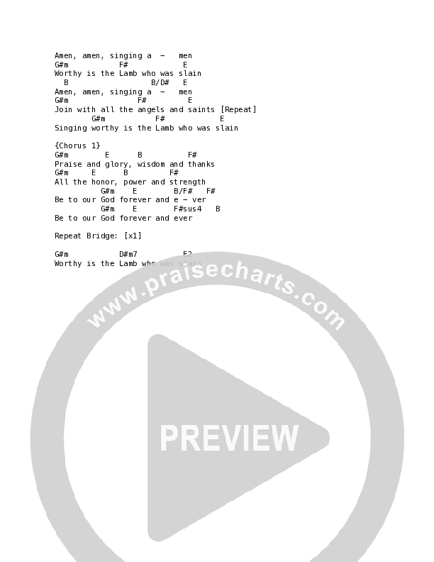 King Of Salvation Chord Chart (Village Lights / Ricky Vazquez)