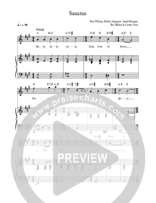 Sanctus Rhythm/Vocal (Village Lights / Dee Wilson)