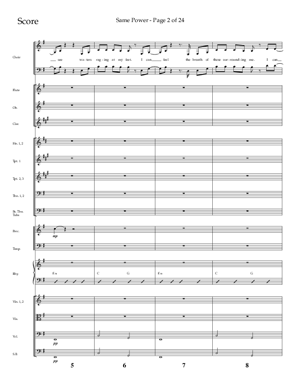 Same Power (Choral Anthem SATB) Conductor's Score (Lifeway Choral / Arr. Bradley Knight)