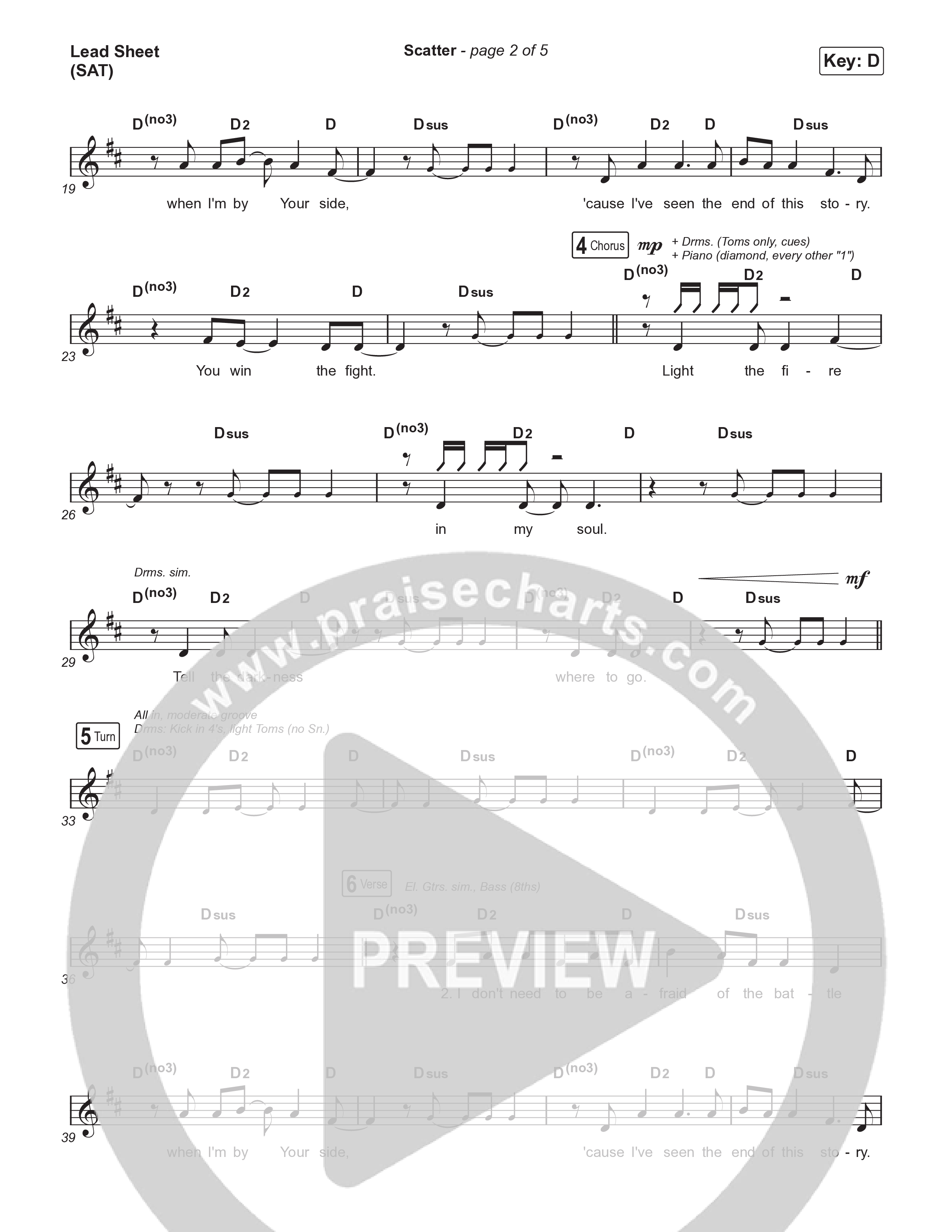 Scatter Lead Sheet (SAT) (Pat Barrett)