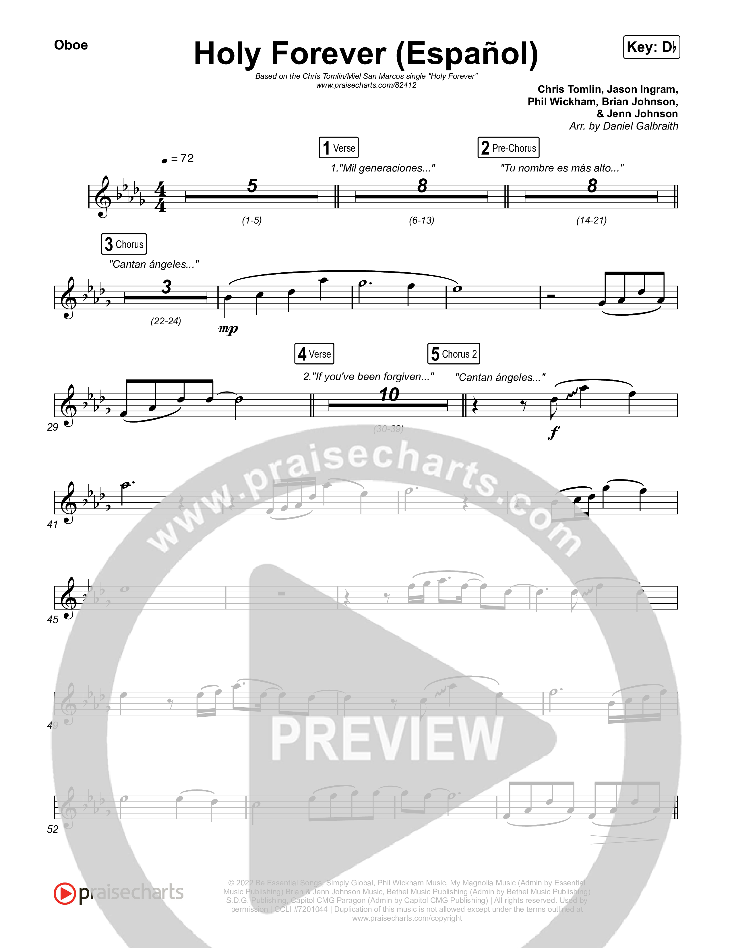 Holy Forever (Español) Wind Pack (Chris Tomlin / Miel San Marcos)