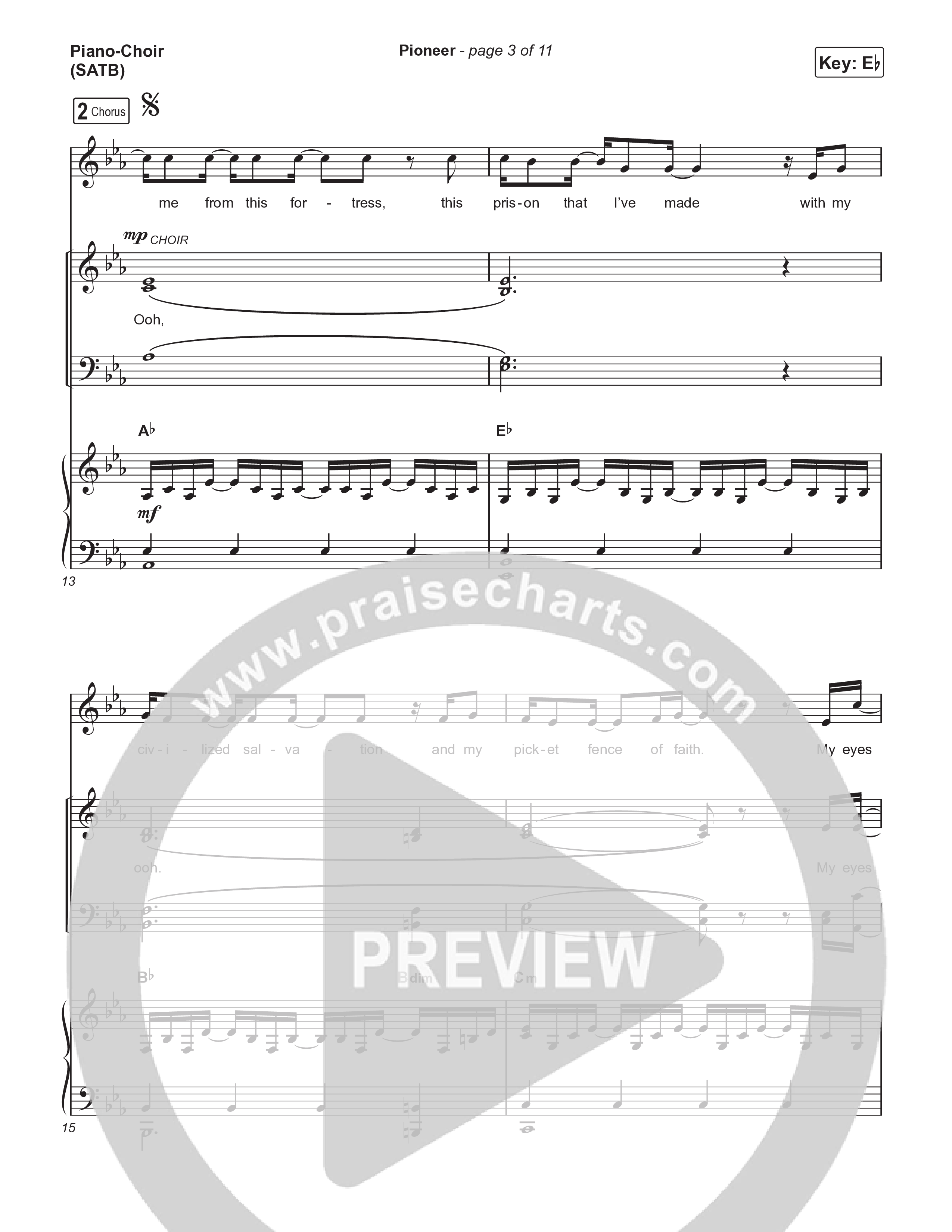 Pioneer Piano/Vocal Pack (Cory Asbury)