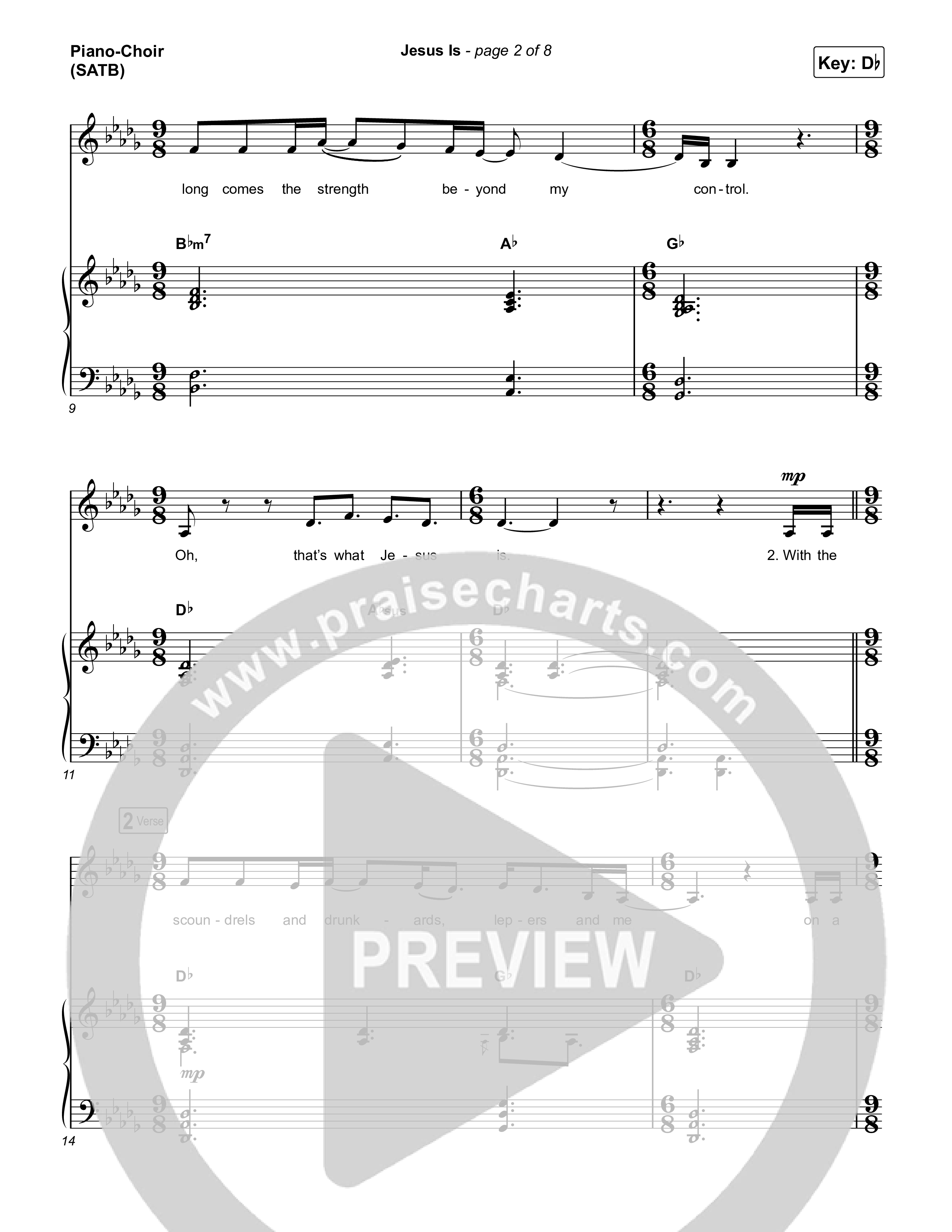 Jesus Is Piano/Vocal (SATB) (Leanna Crawford)