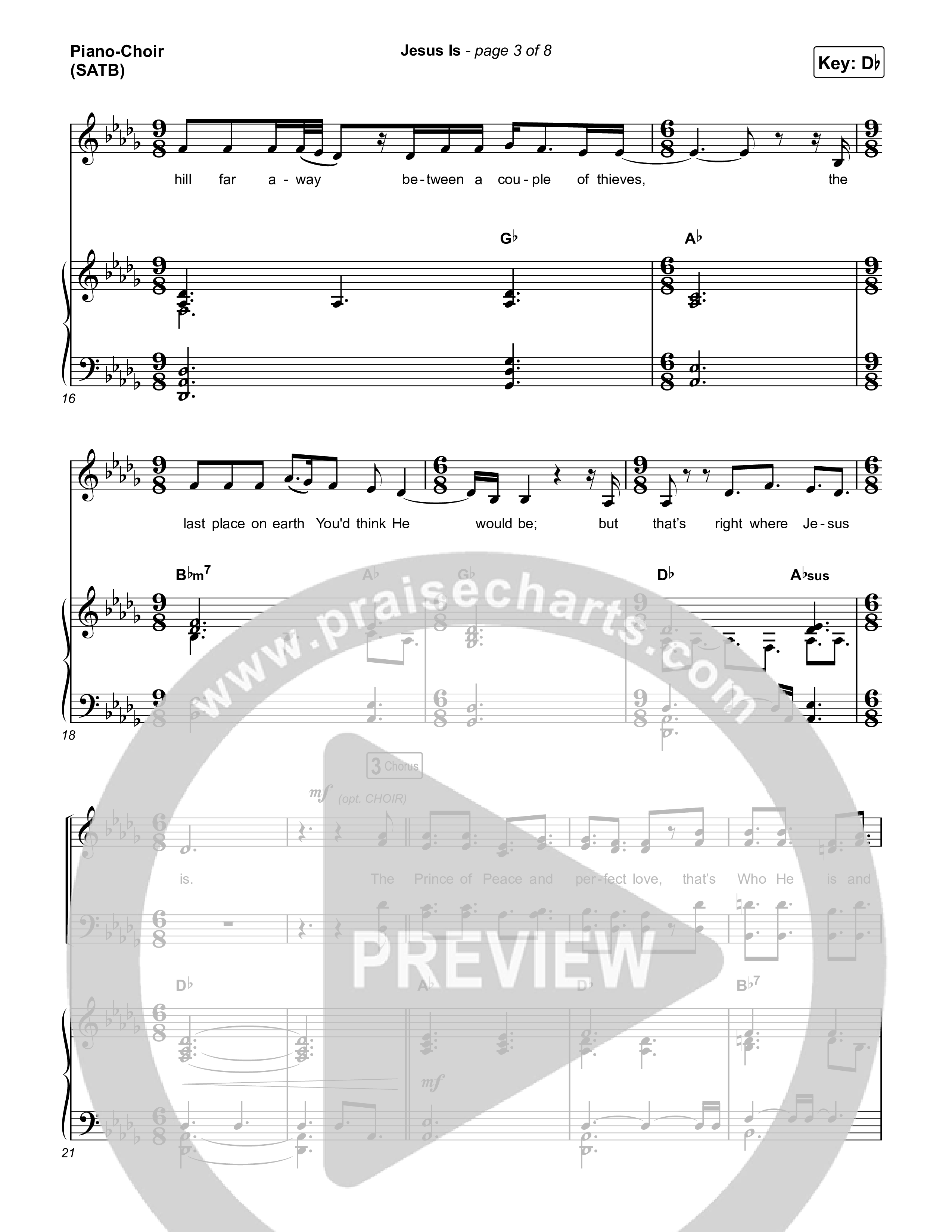 Jesus Is Piano/Vocal (SATB) (Leanna Crawford)