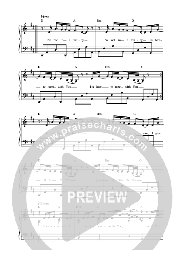 Every Moment (Live) Lead Sheet Melody (Vineyard Worship / Anabeth Morgan)