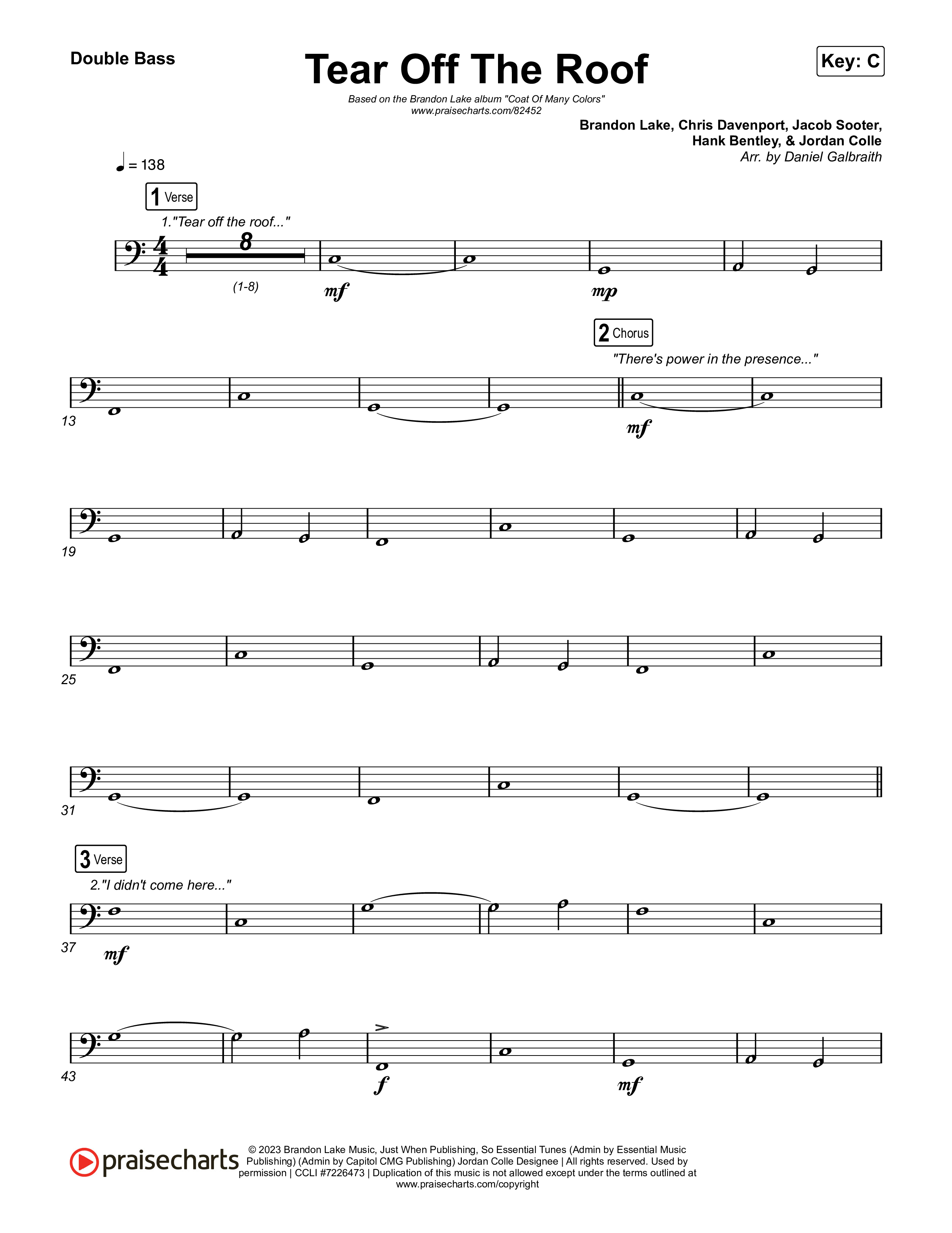 Tear Off The Roof String Bass (Brandon Lake)