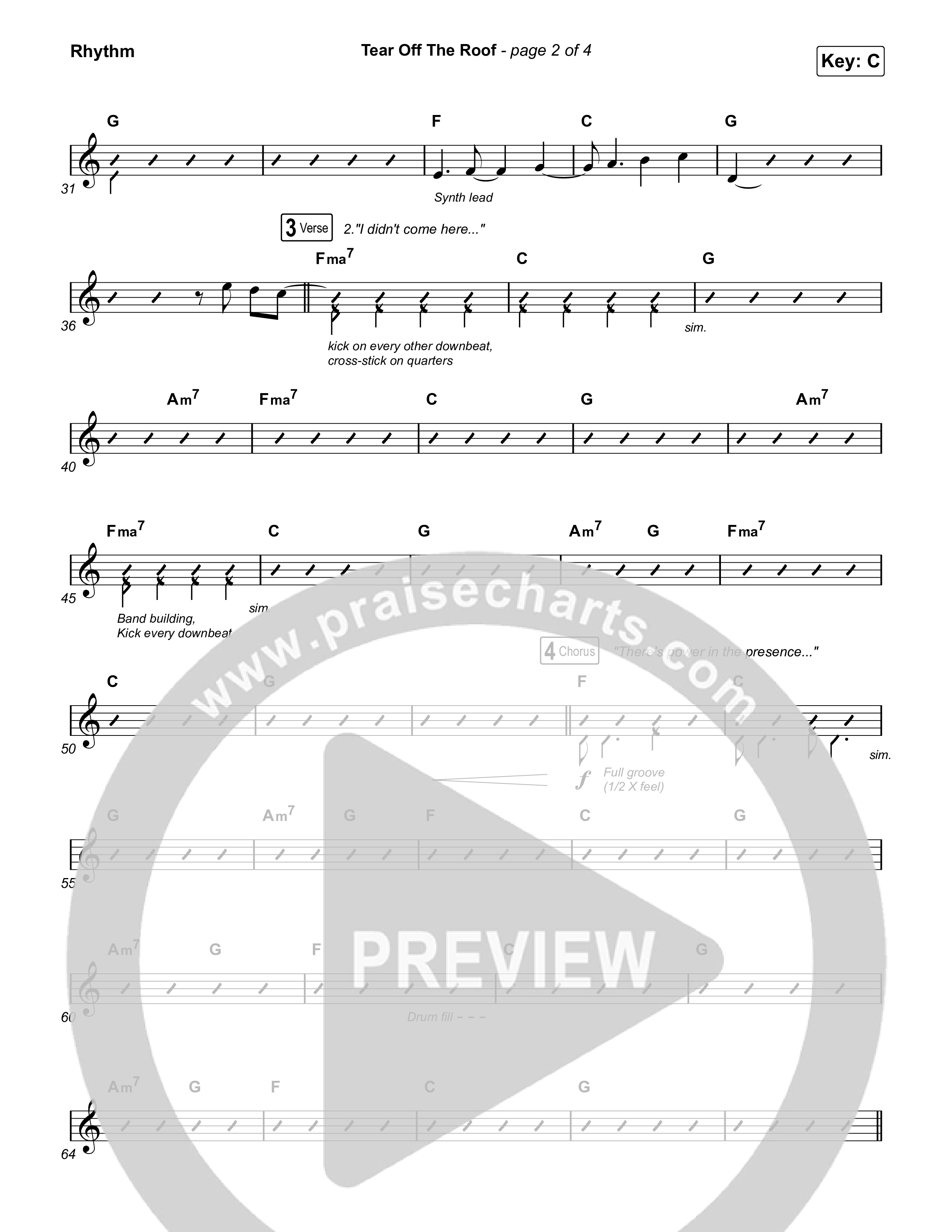 Tear Off The Roof Rhythm Pack (Brandon Lake)