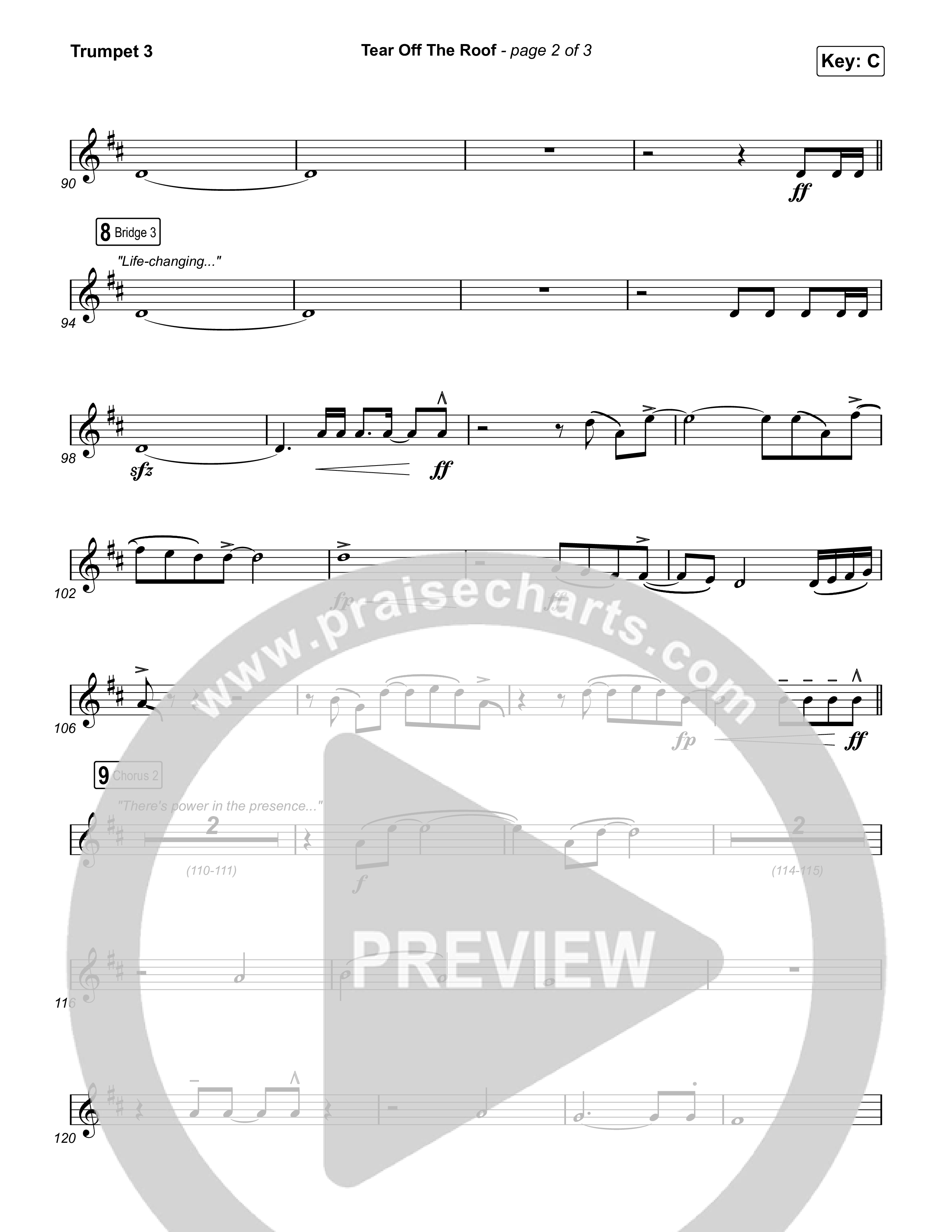 Tear Off The Roof Trumpet 3 (Brandon Lake)