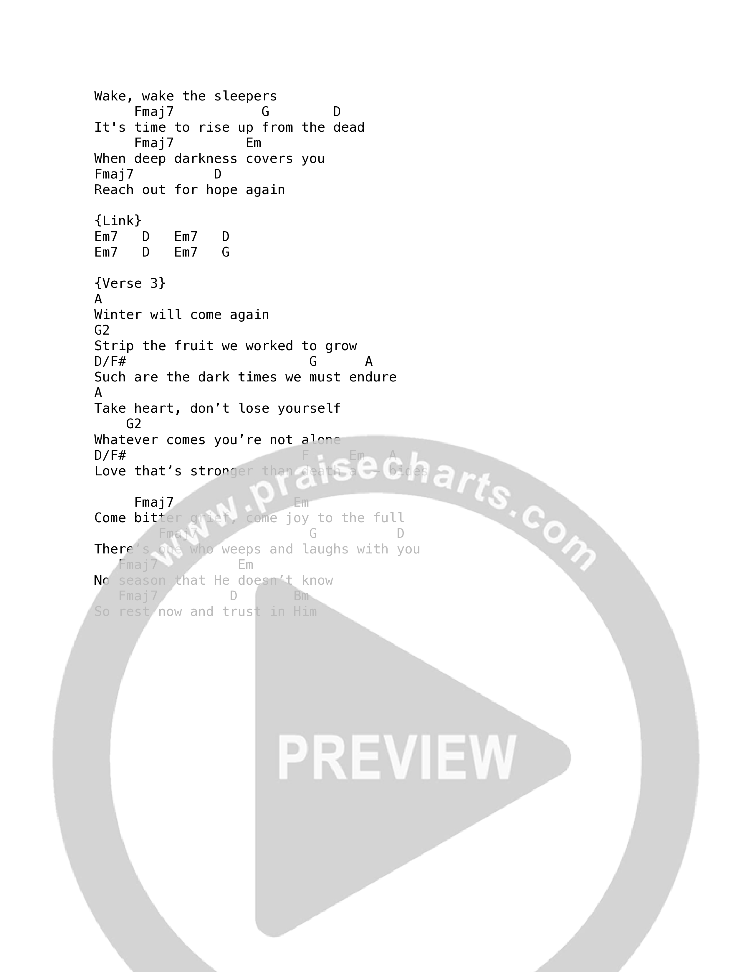 Hope (Again) Chord Chart (Lucy Grimble)