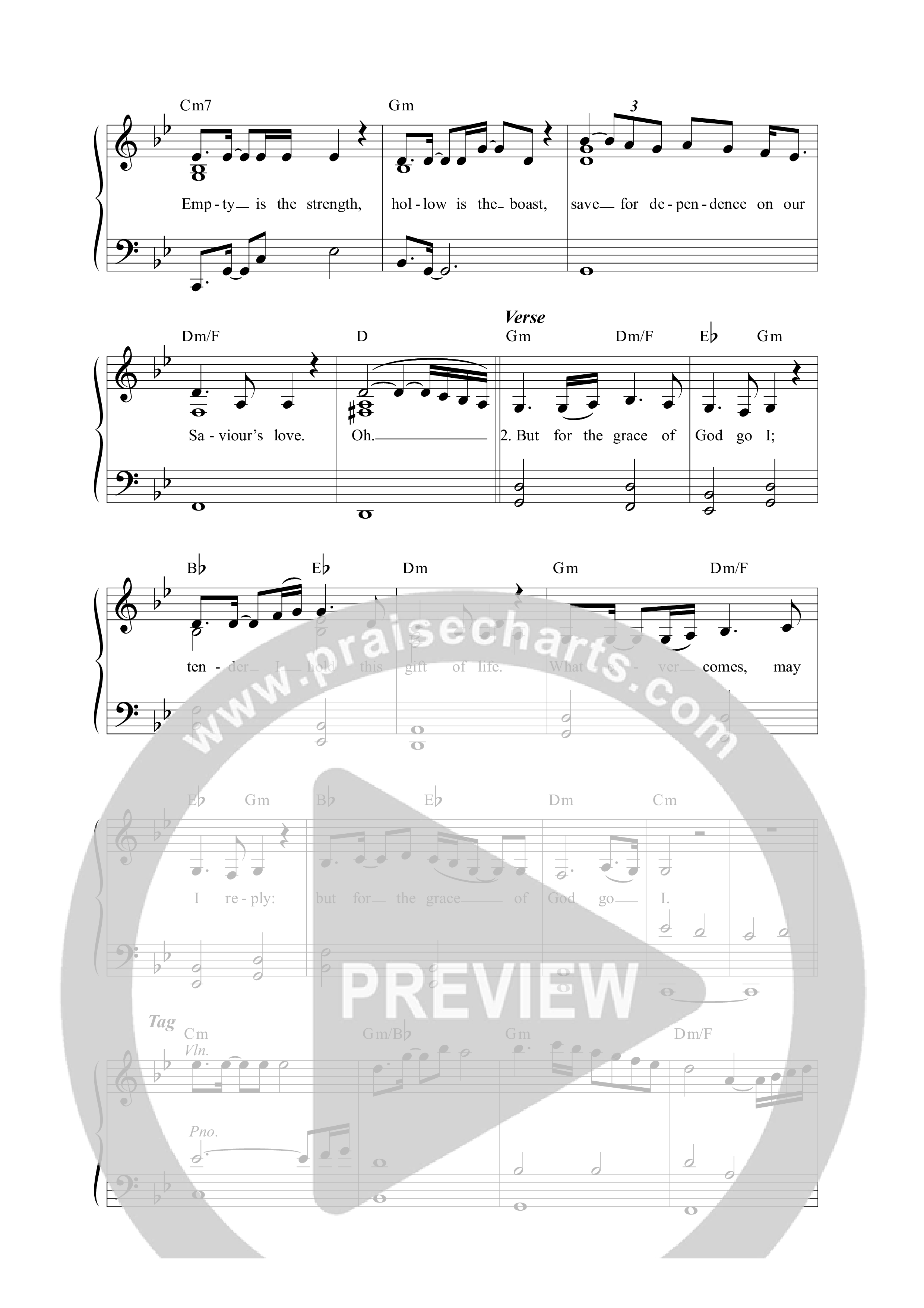 But For The Grace Lead Sheet Melody (Lucy Grimble / Grig Cuciuc)