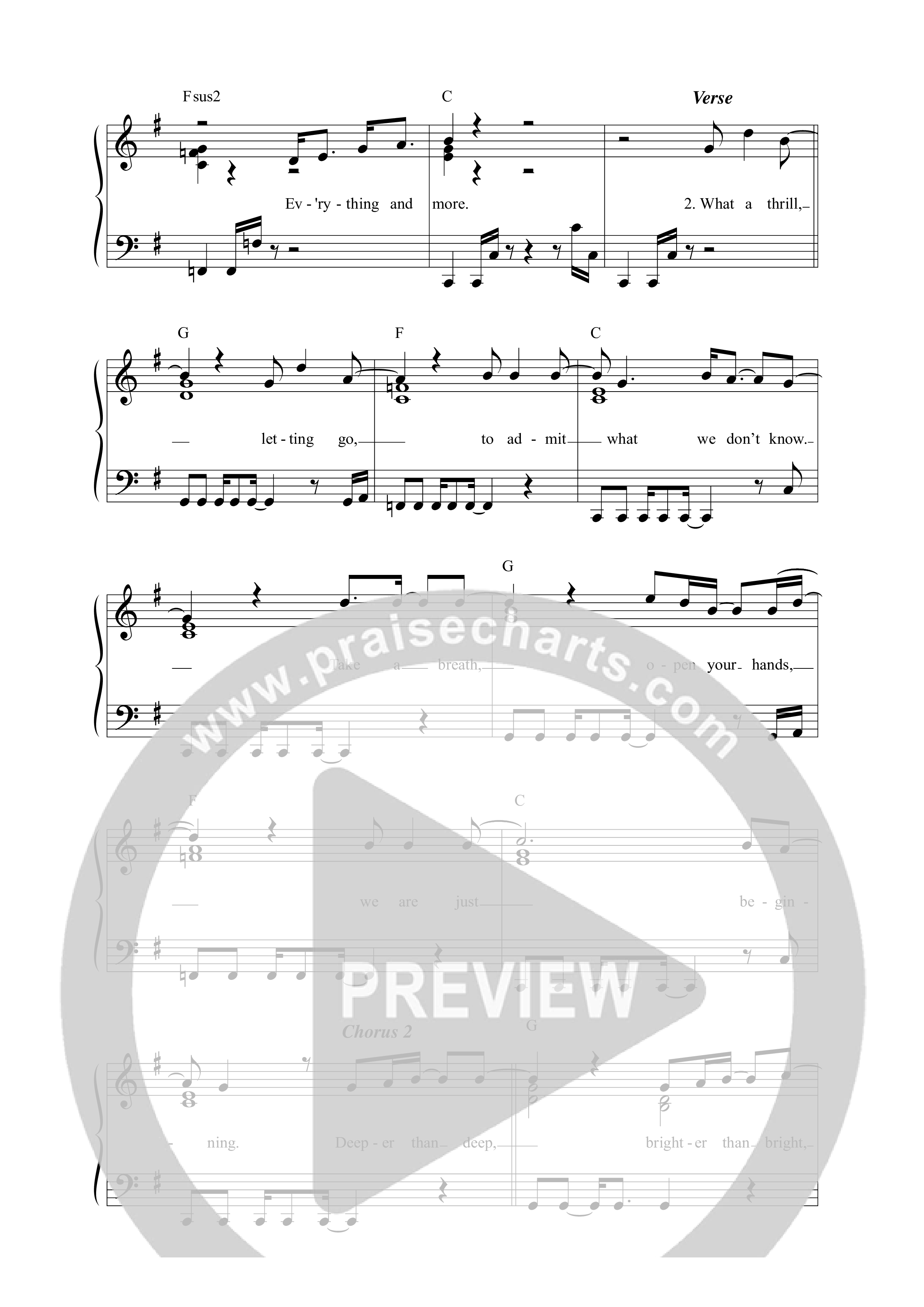 Everything And More (Acoustic) Lead Sheet Melody (Citizens)