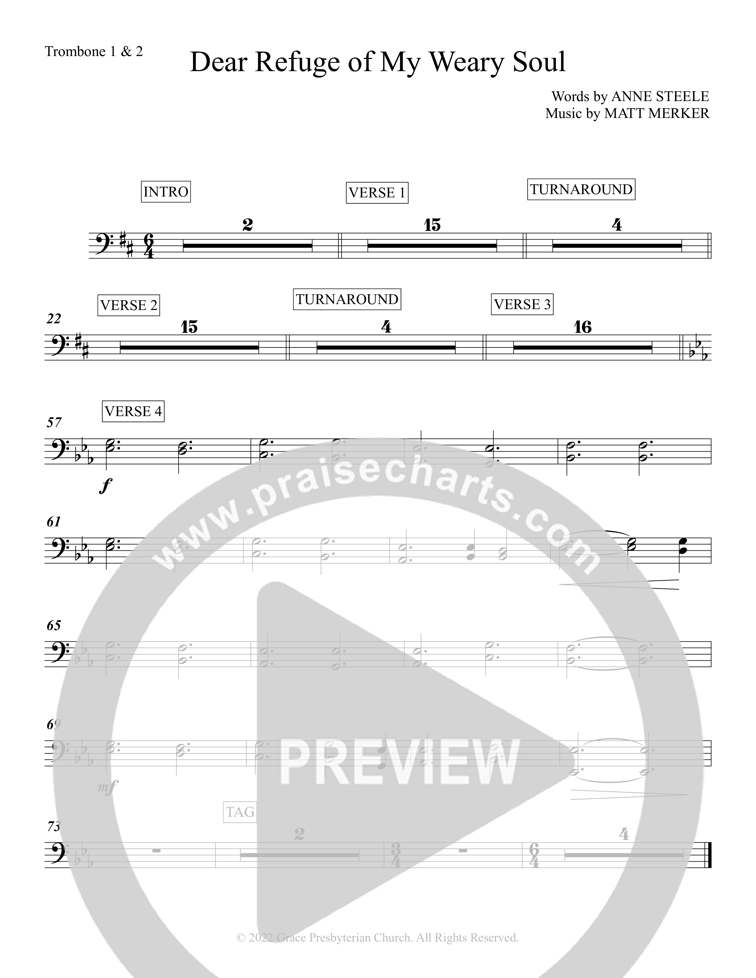 Dear Refuge Of My Weary Soul Brass Pack (Grace Worship)