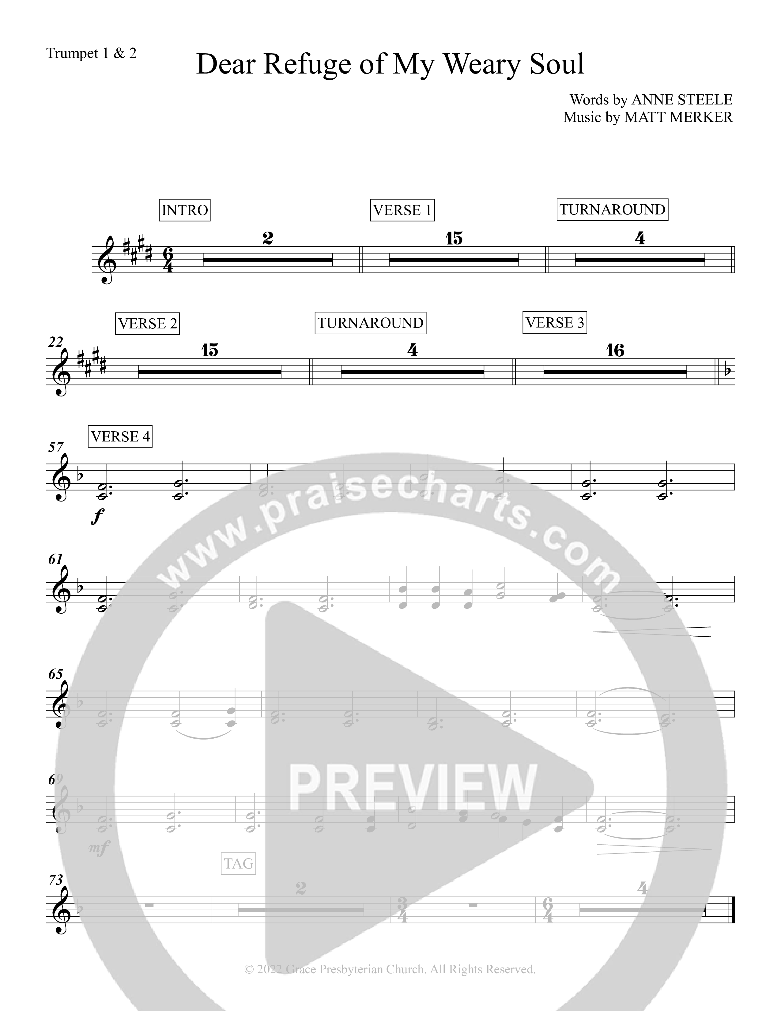 Dear Refuge Of My Weary Soul Brass Pack (Grace Worship)