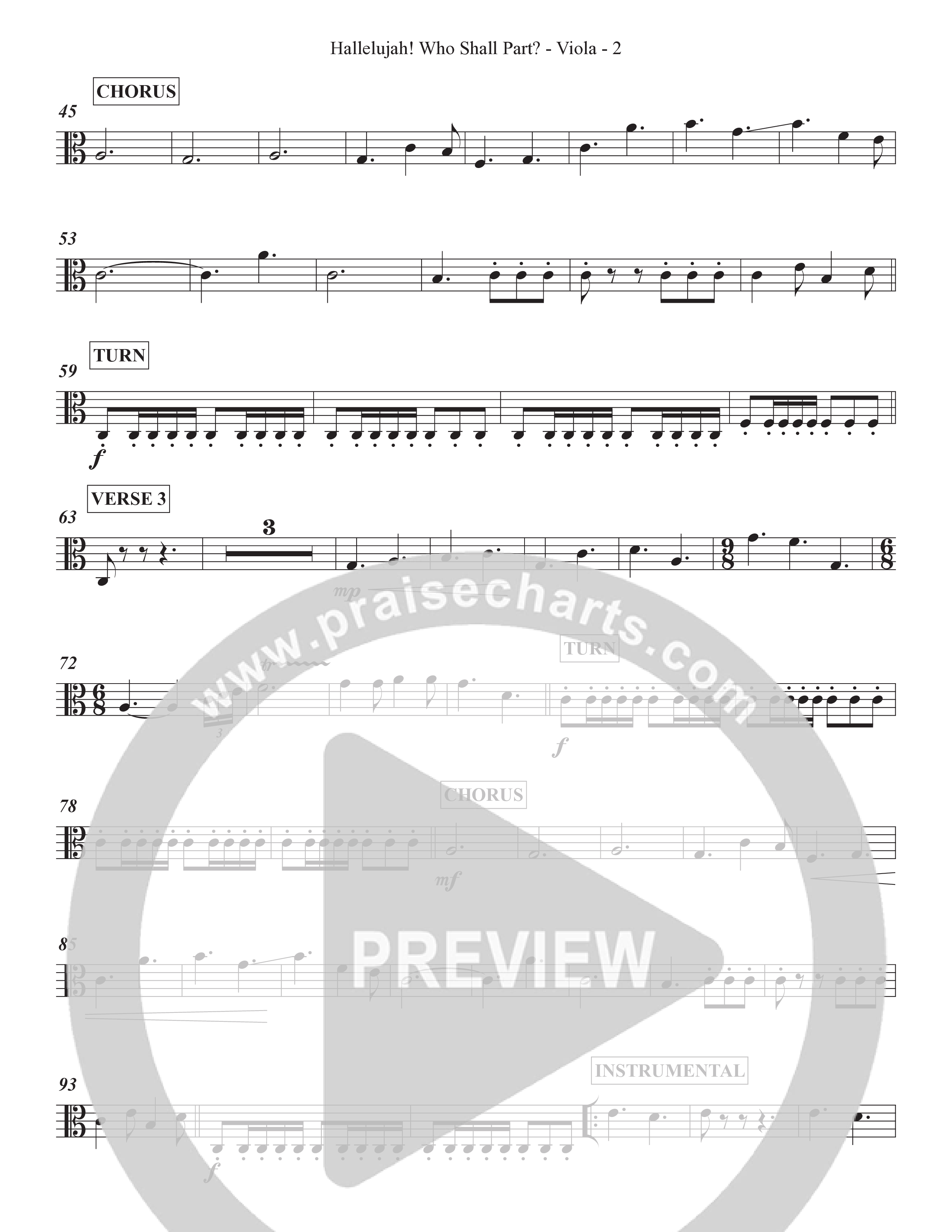 Hallelujah Who Shall Part Viola (Grace Worship)