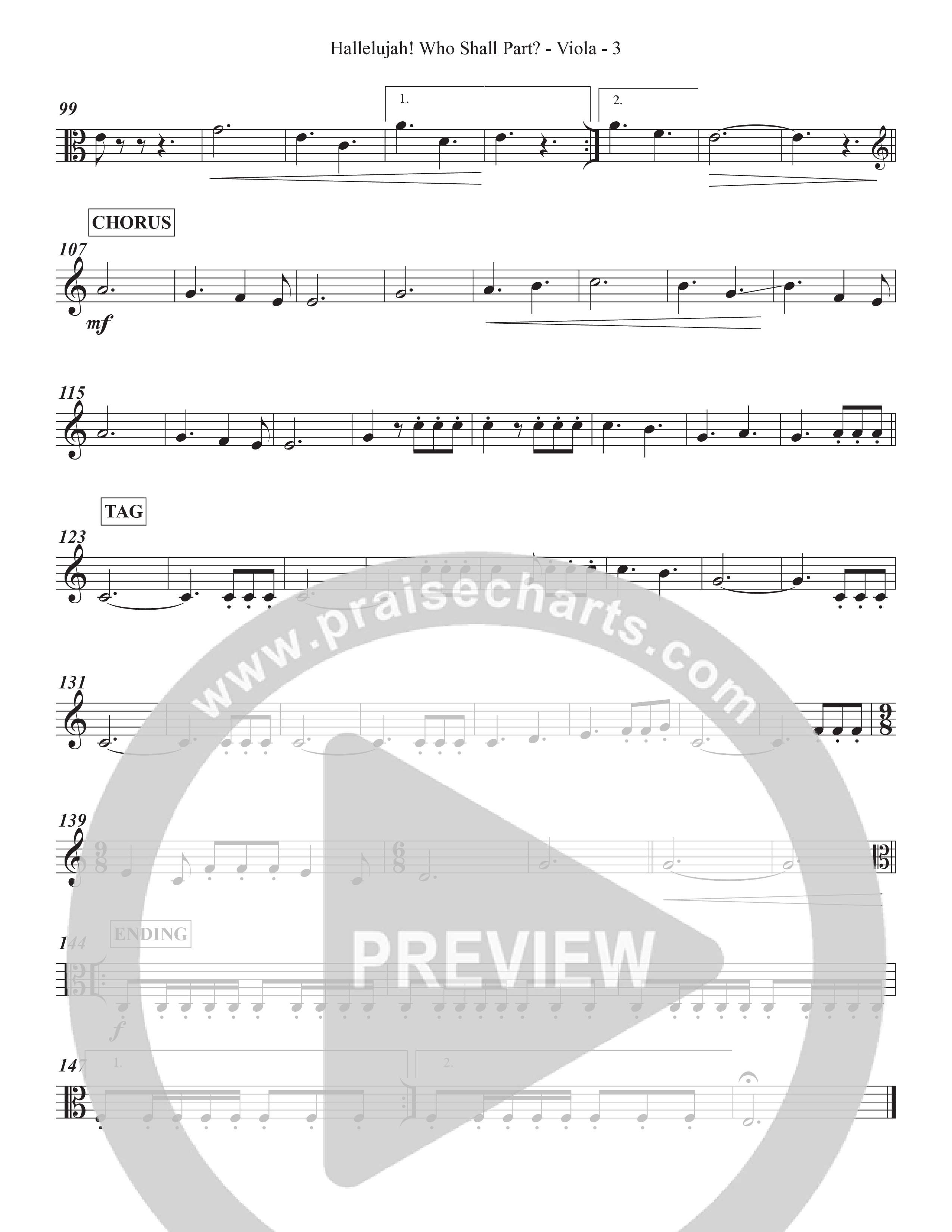 Hallelujah Who Shall Part Viola (Grace Worship)