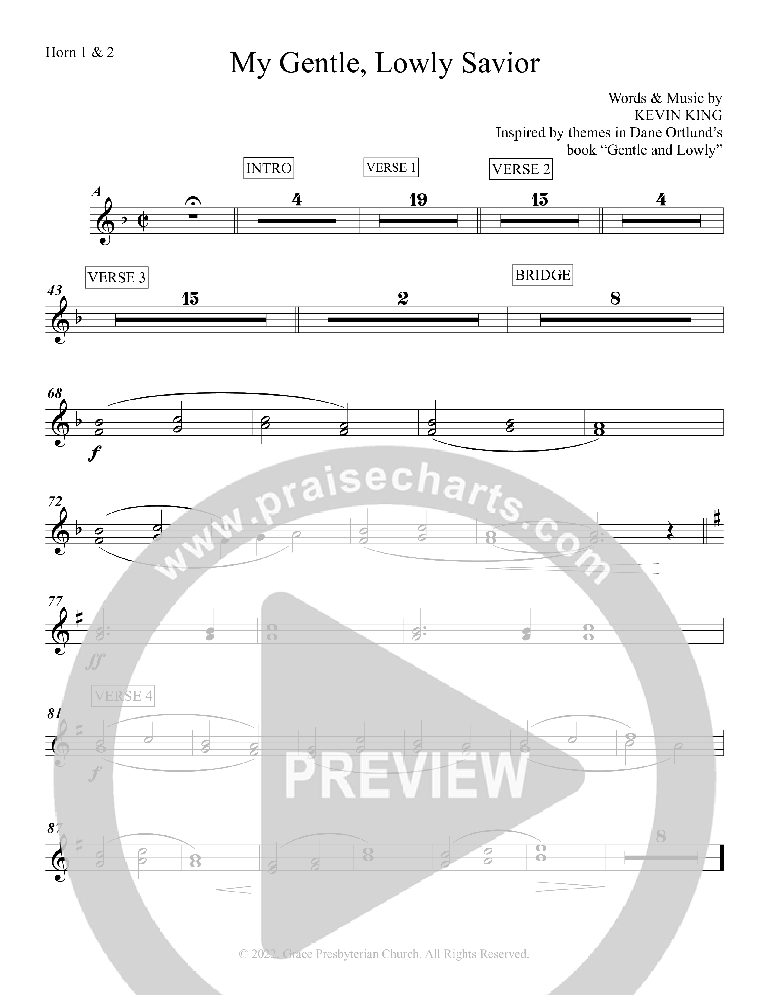 My Gentle Lowly Savior Brass Pack (Grace Worship)