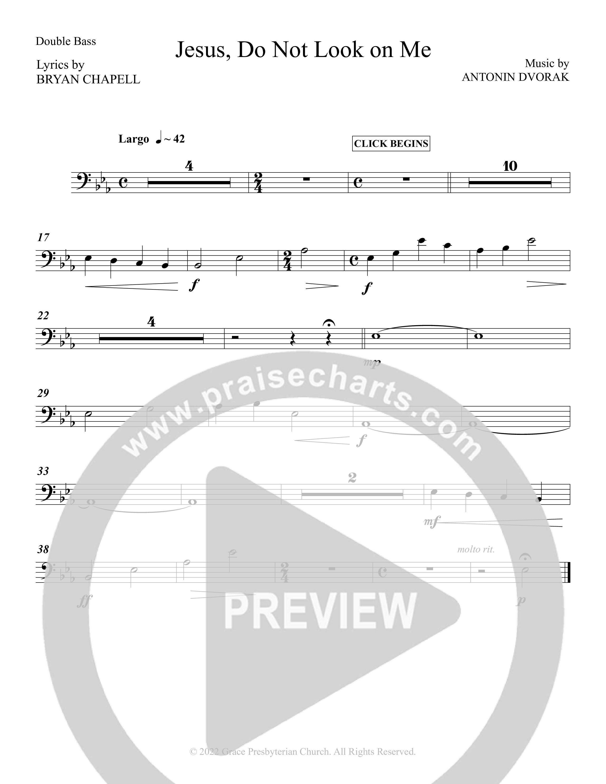 Jesus Do Not Look On Me Double Bass (Grace Worship)