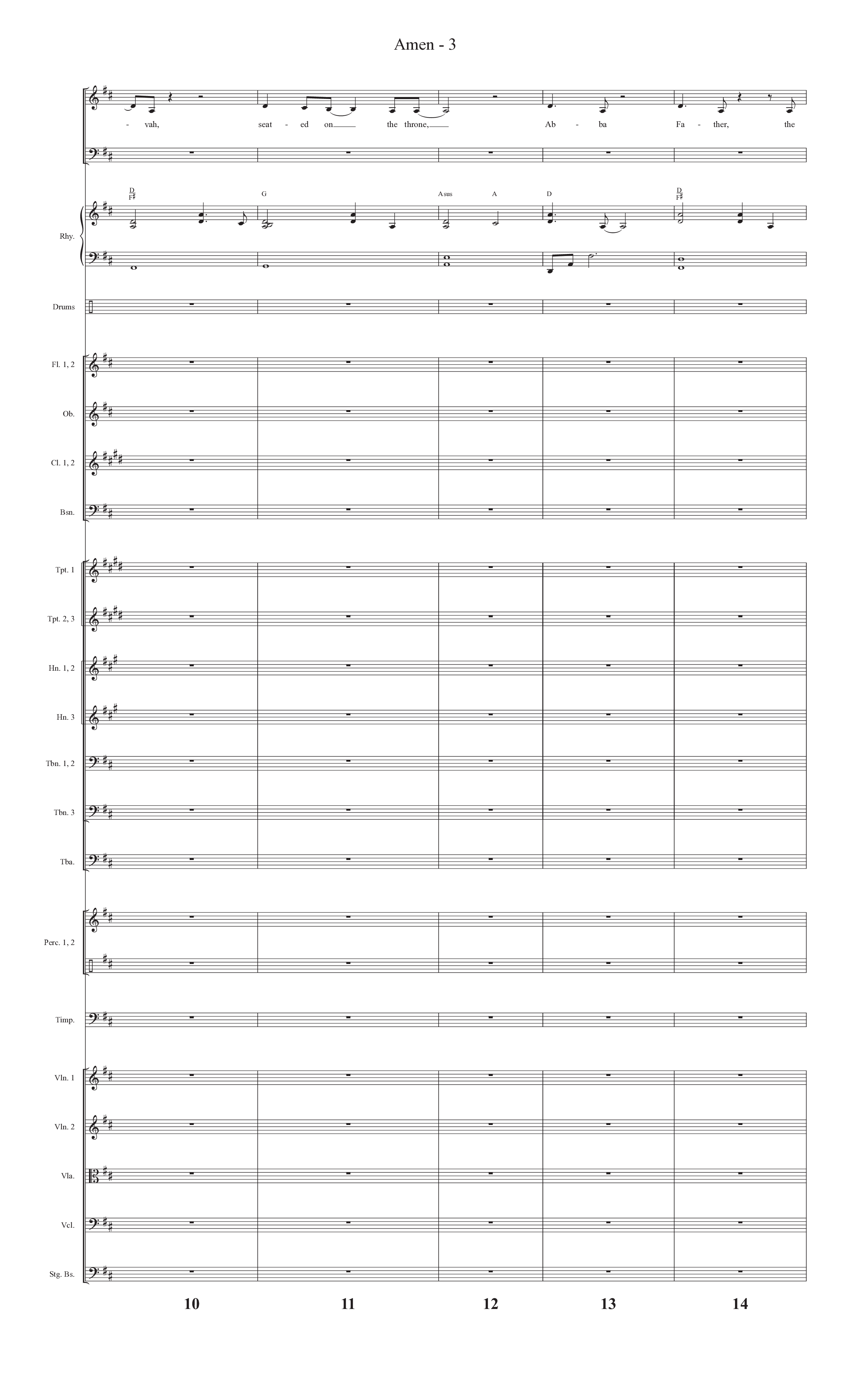 Amen (Choral Anthem SATB) Conductor's Score (Prestonwood Worship / Prestonwood Choir / Arr. Jonathan Walker)