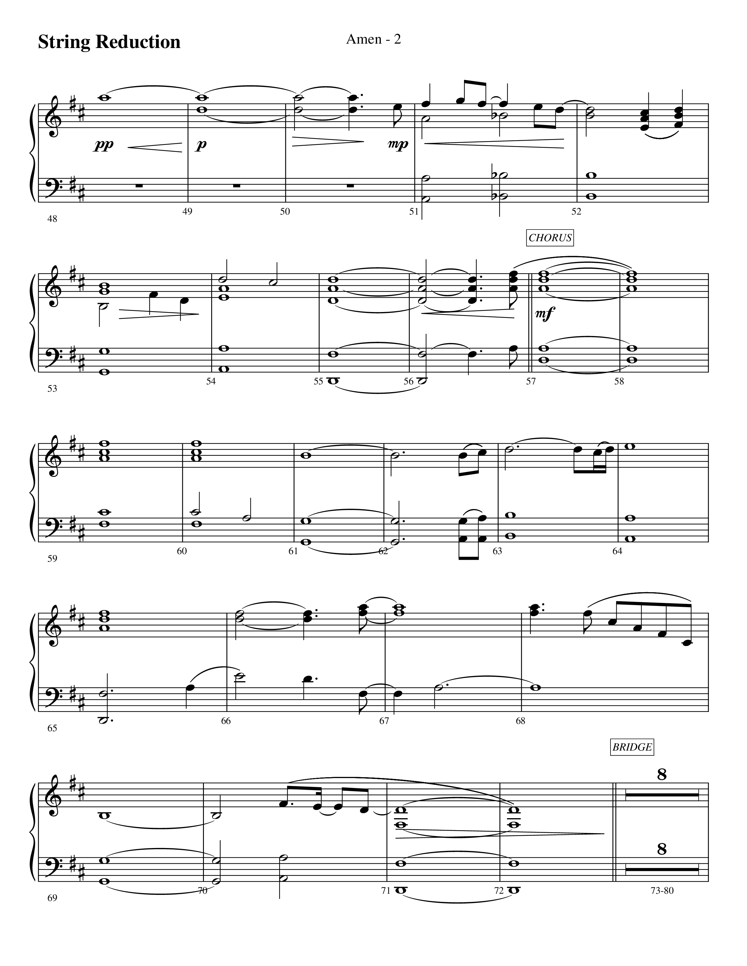 Amen (Choral Anthem SATB) String Reduction (Prestonwood Worship / Prestonwood Choir / Arr. Jonathan Walker)