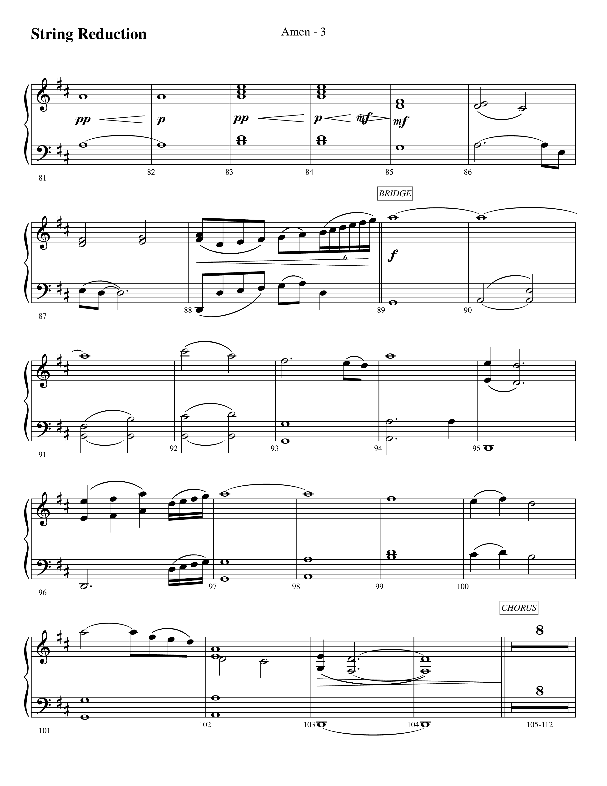 Amen (Choral Anthem SATB) String Reduction (Prestonwood Worship / Prestonwood Choir / Arr. Jonathan Walker)