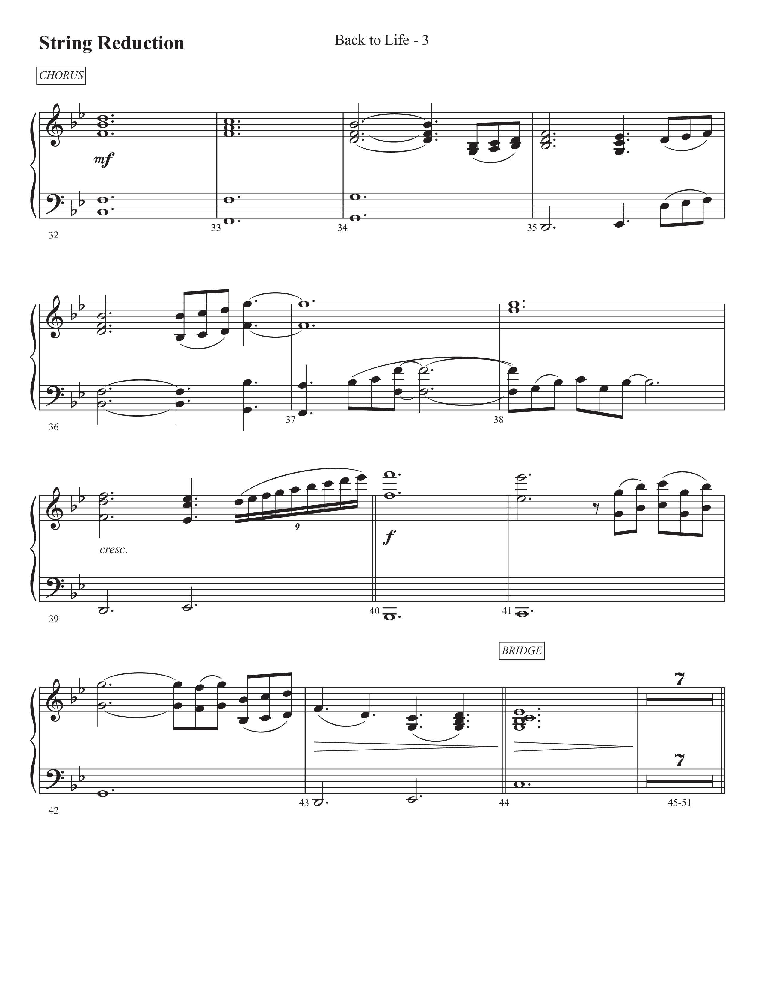 Back To Life (Choral Anthem SATB) String Reduction (Prestonwood Worship / Prestonwood Choir / Arr. Carson Wagner)