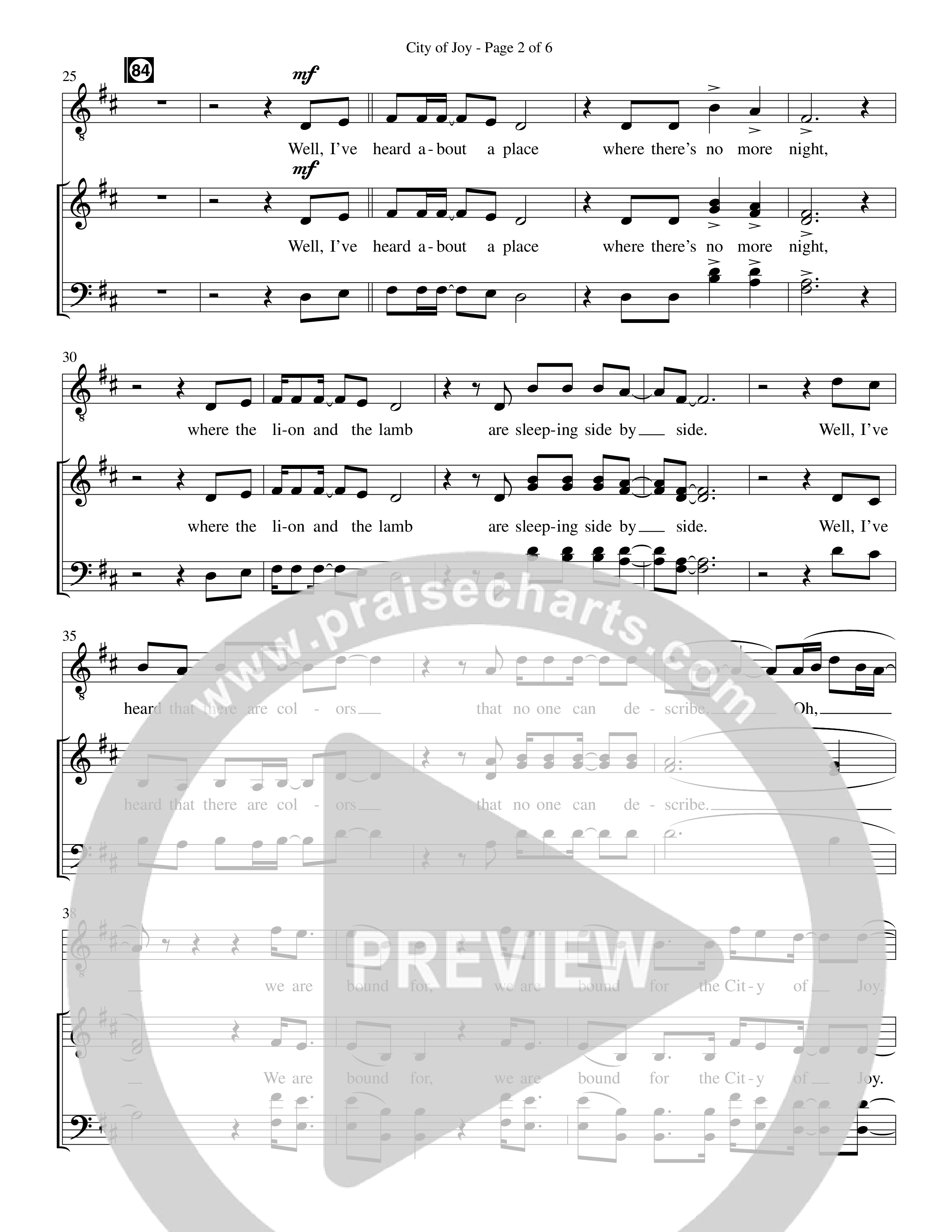 City Of Joy (Choral Anthem SATB) Choir Sheet CH (Prestonwood Worship / Prestonwood Choir / Arr. Michael Neale / Orch. Jonathan Walker)