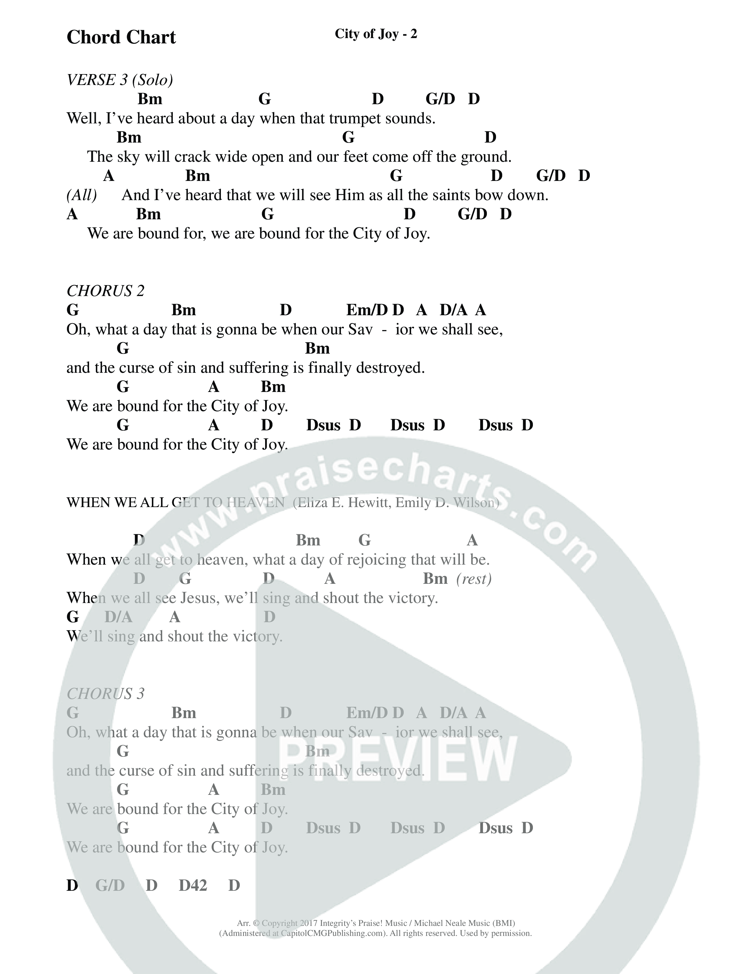 City Of Joy (Choral Anthem SATB) Chords & Lyrics (Prestonwood Worship / Prestonwood Choir / Arr. Michael Neale / Orch. Jonathan Walker)