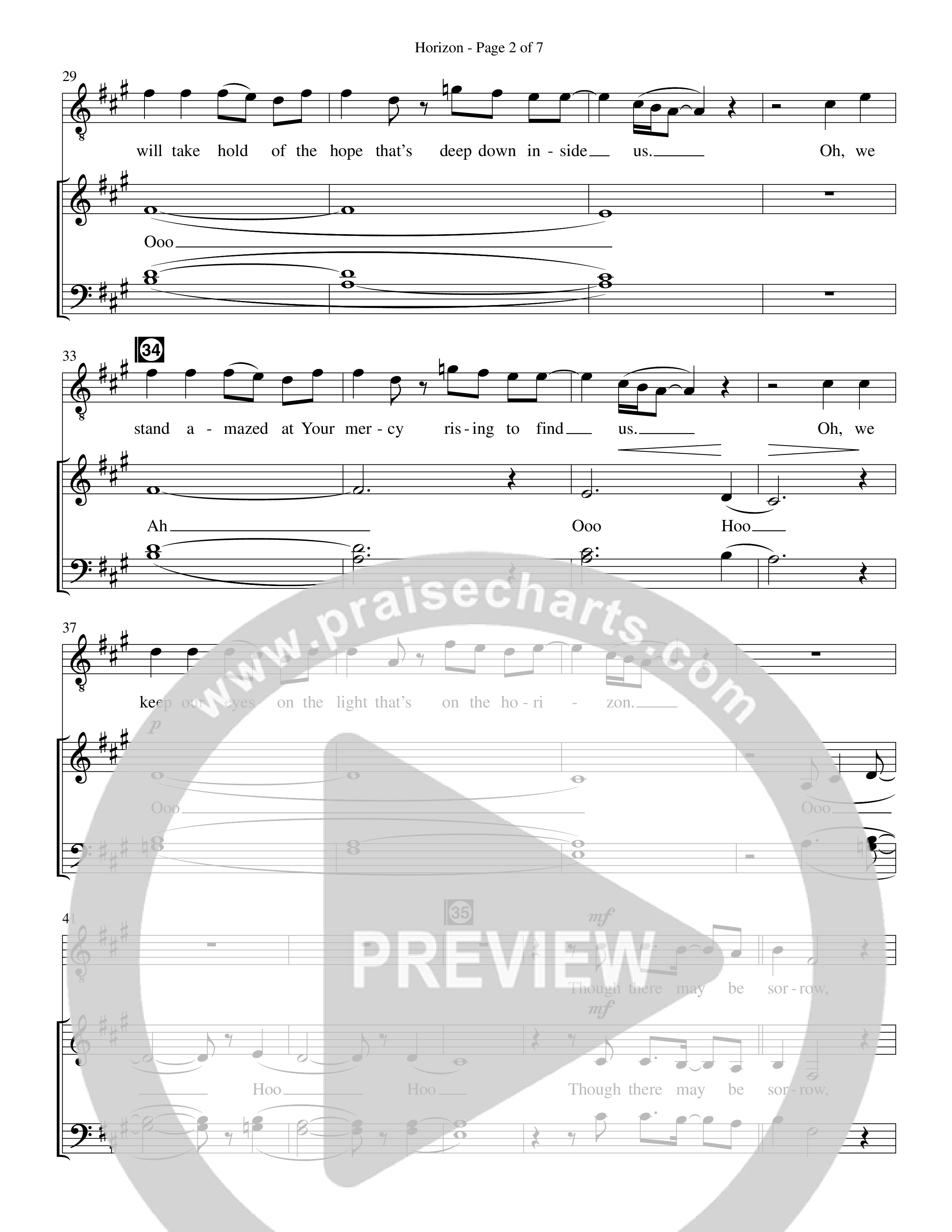 Horizon (Choral Anthem SATB) Choir Sheet CH (Prestonwood Worship / Prestonwood Choir / Michael Neale / Orch. Jonathan Walker)