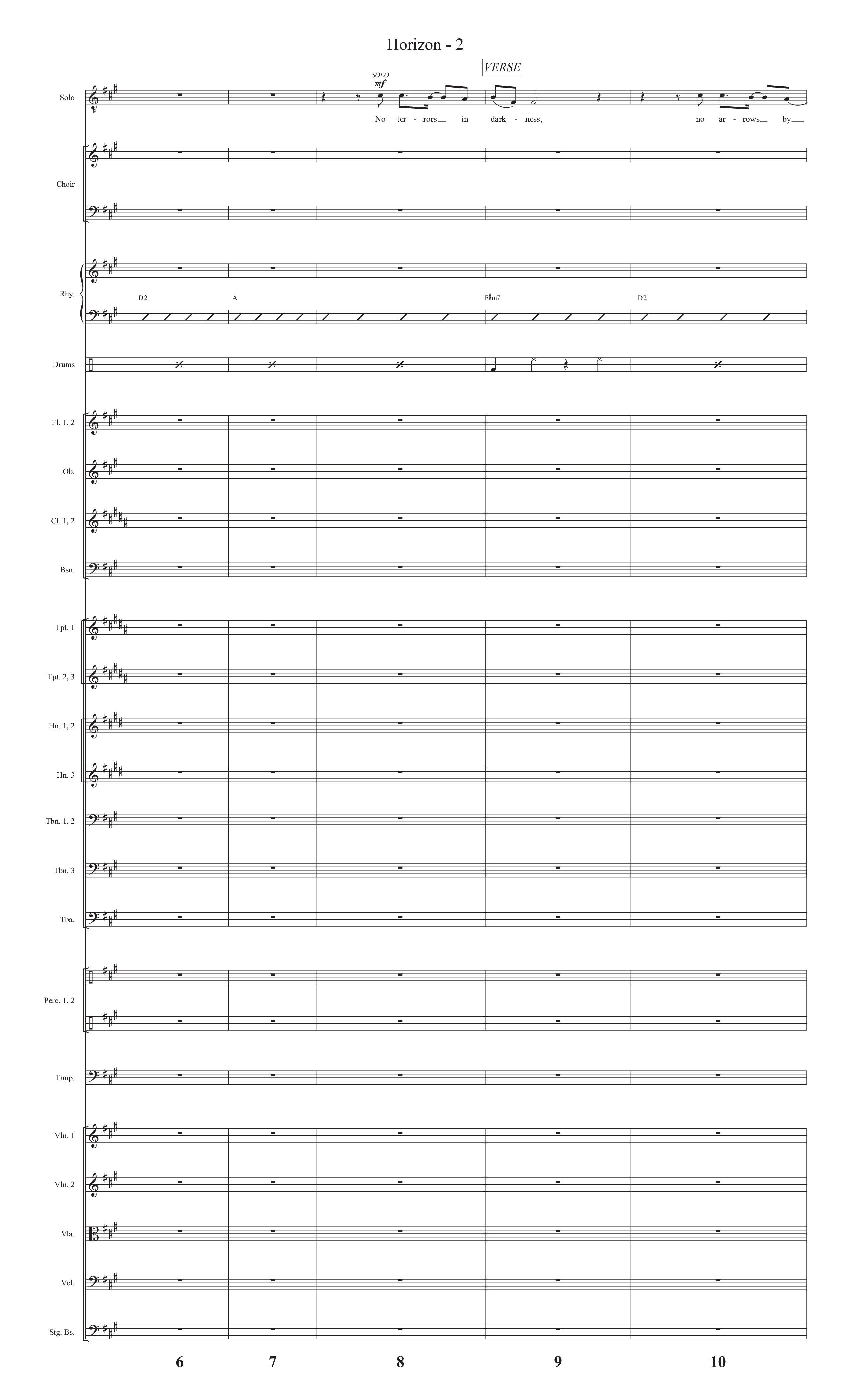 Horizon (Choral Anthem SATB) Orchestration (Prestonwood Worship / Prestonwood Choir / Michael Neale / Orch. Jonathan Walker)