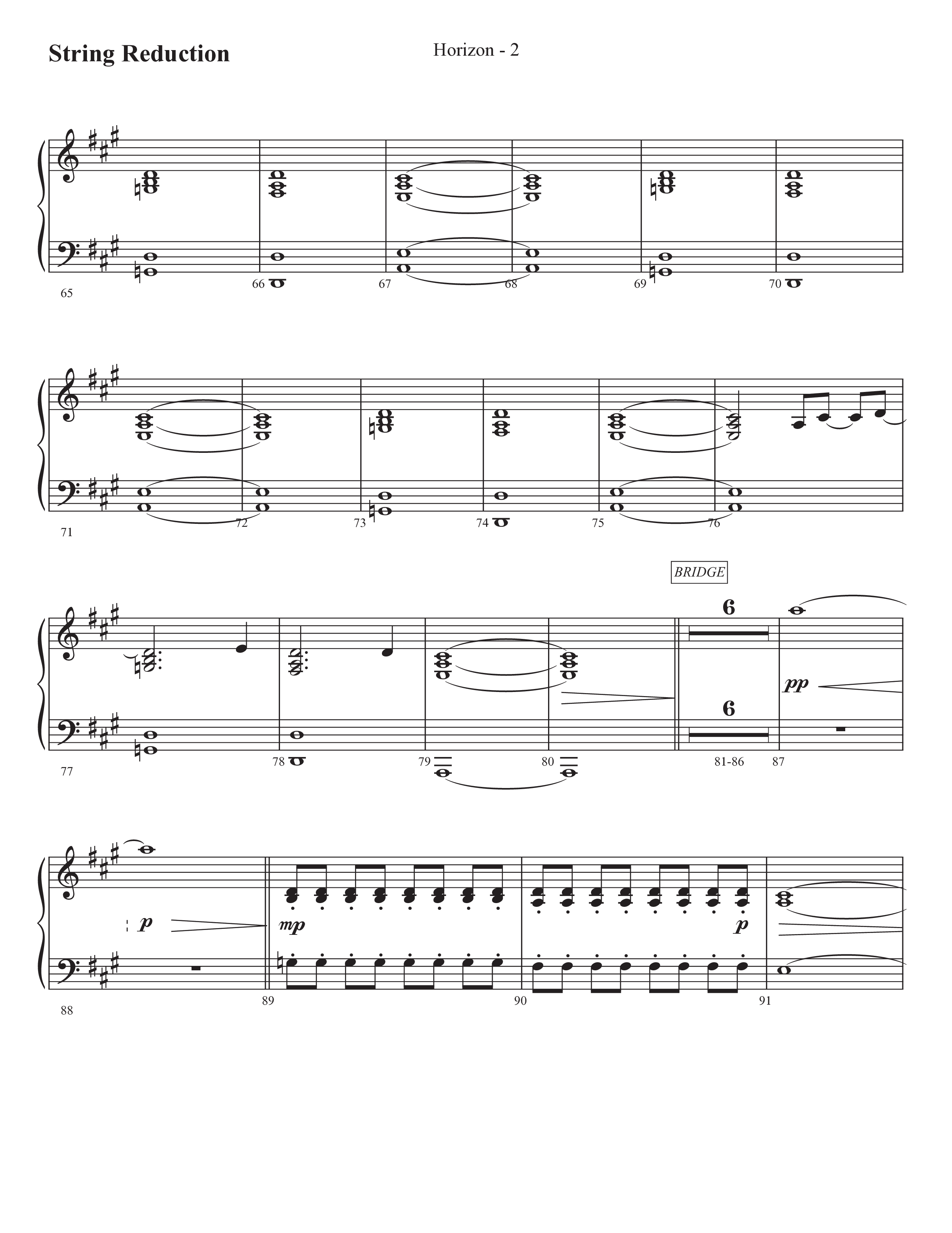 Horizon (Choral Anthem SATB) String Reduction (Prestonwood Worship / Prestonwood Choir / Michael Neale / Orch. Jonathan Walker)