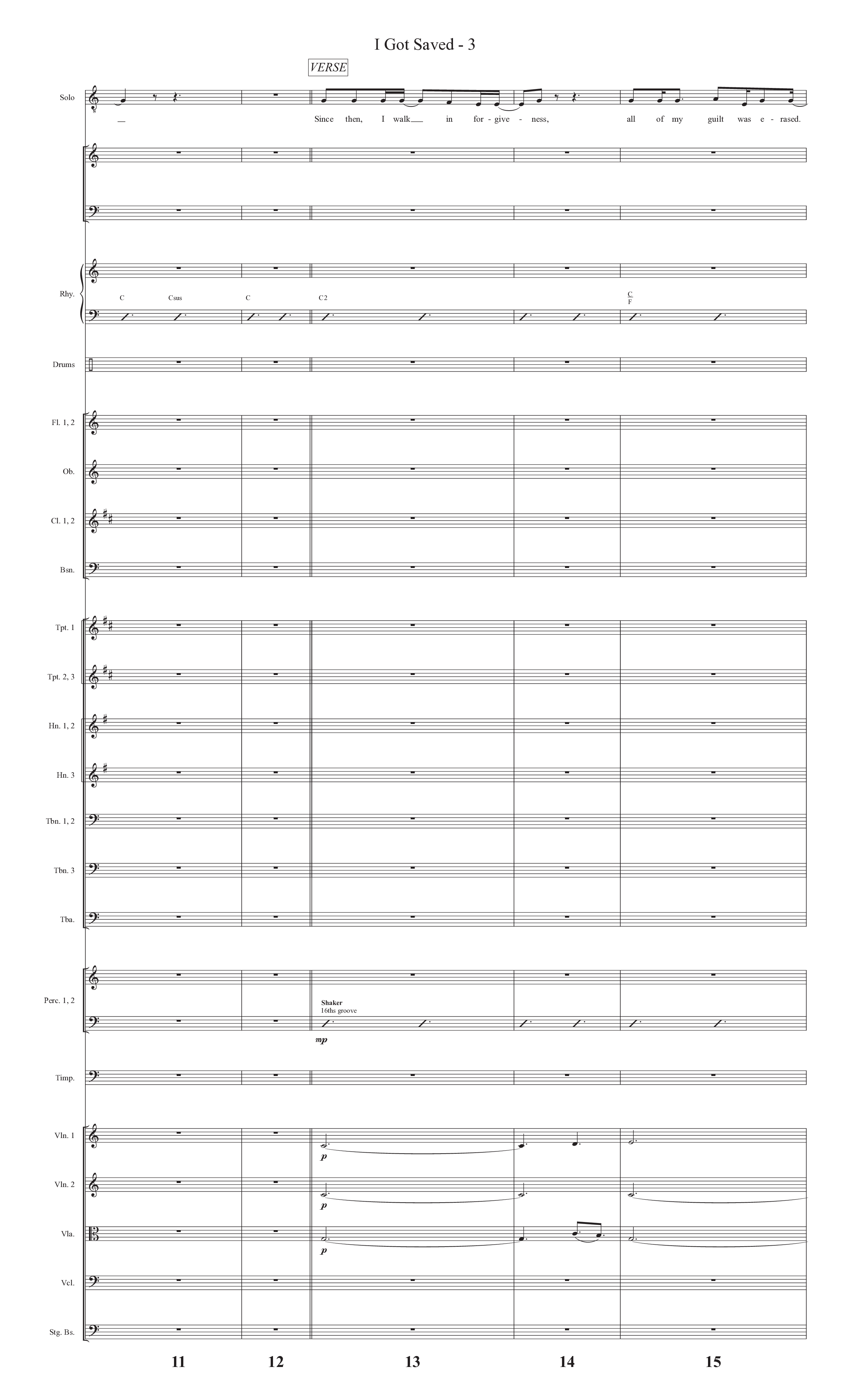 I Got Saved (Choral Anthem SATB) Conductor's Score (Prestonwood Worship / Prestonwood Choir / Arr. Carson Wagner)